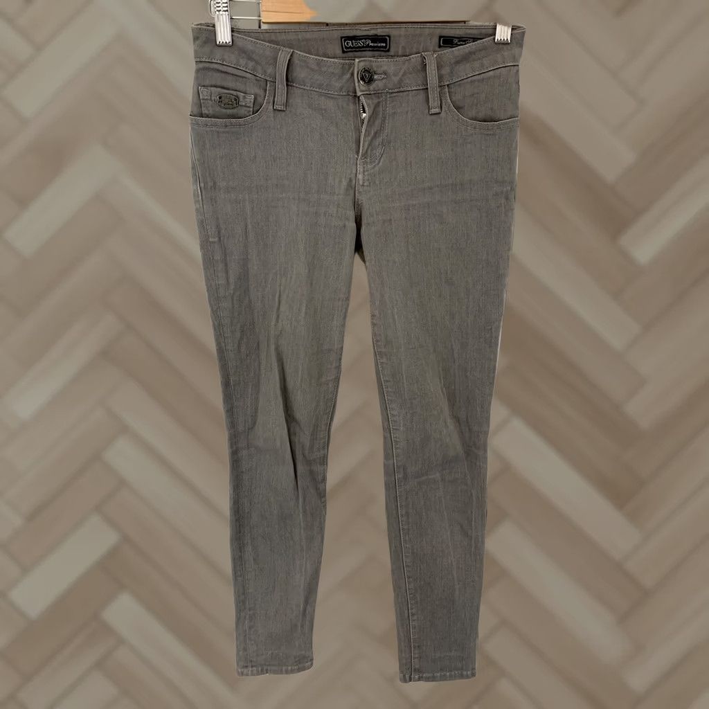 Guess GUESS Premium Power Skinny Gray Wash Denim Jeans Women's 25 Jeans Gray Skinny 25 Womens Gu ess Premium Power Skinny Gray Wash Denim Jeans 25 Size 42" / US 20 - 1 Thumbnail