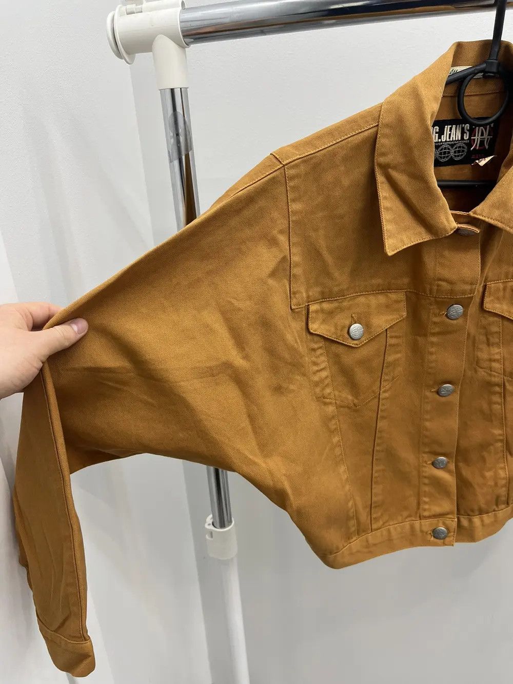 Jean Paul Gaultier Archive 90's JPG Jeans Donna Wide Cropped Denim Jacket Size M / US 6-8 / IT 42-44 - 4 Thumbnail