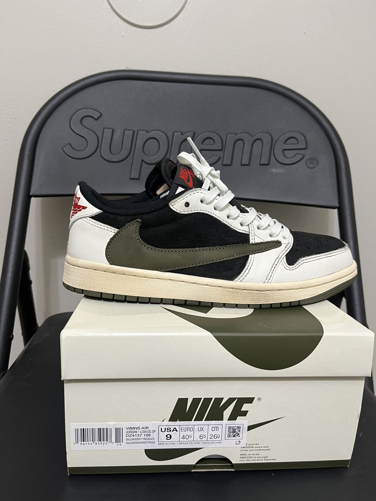 travis scott jordan ss tee olive