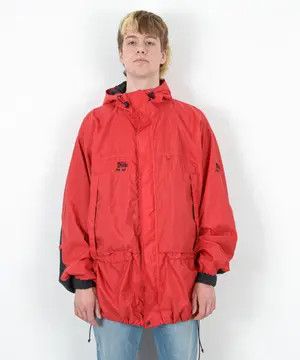 Fjallraven Jacket Rain Coat L Retro Windbreaker Zip Up Hooded Red Size US L / EU 52-54 / 3 - 2 Thumbnail