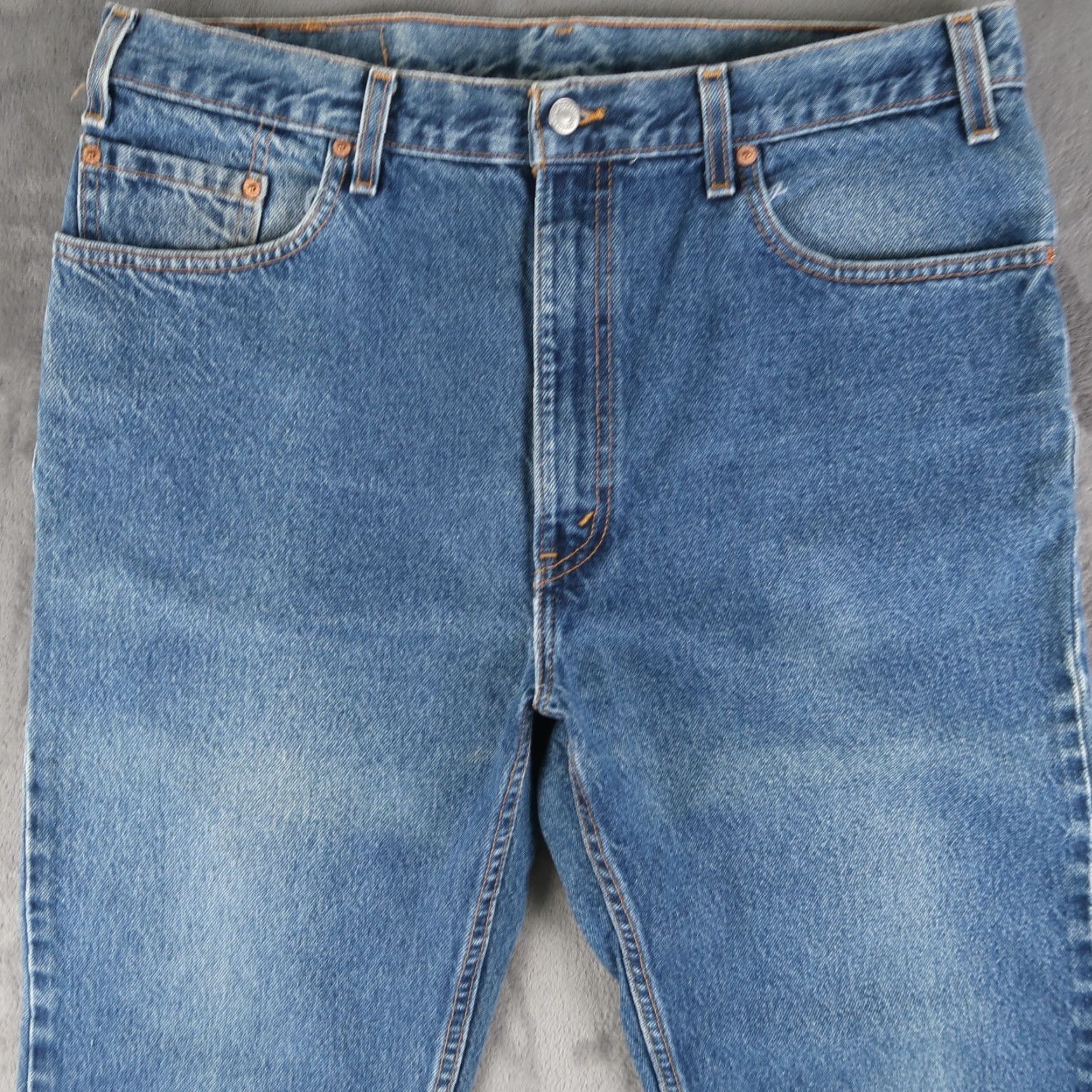 Levi's VINTAGE Levi's 505 Jeans Mens Denim 38x30 Regular Straight Blue 90s USA Mens Size US 38 / EU 54 - 3 Thumbnail