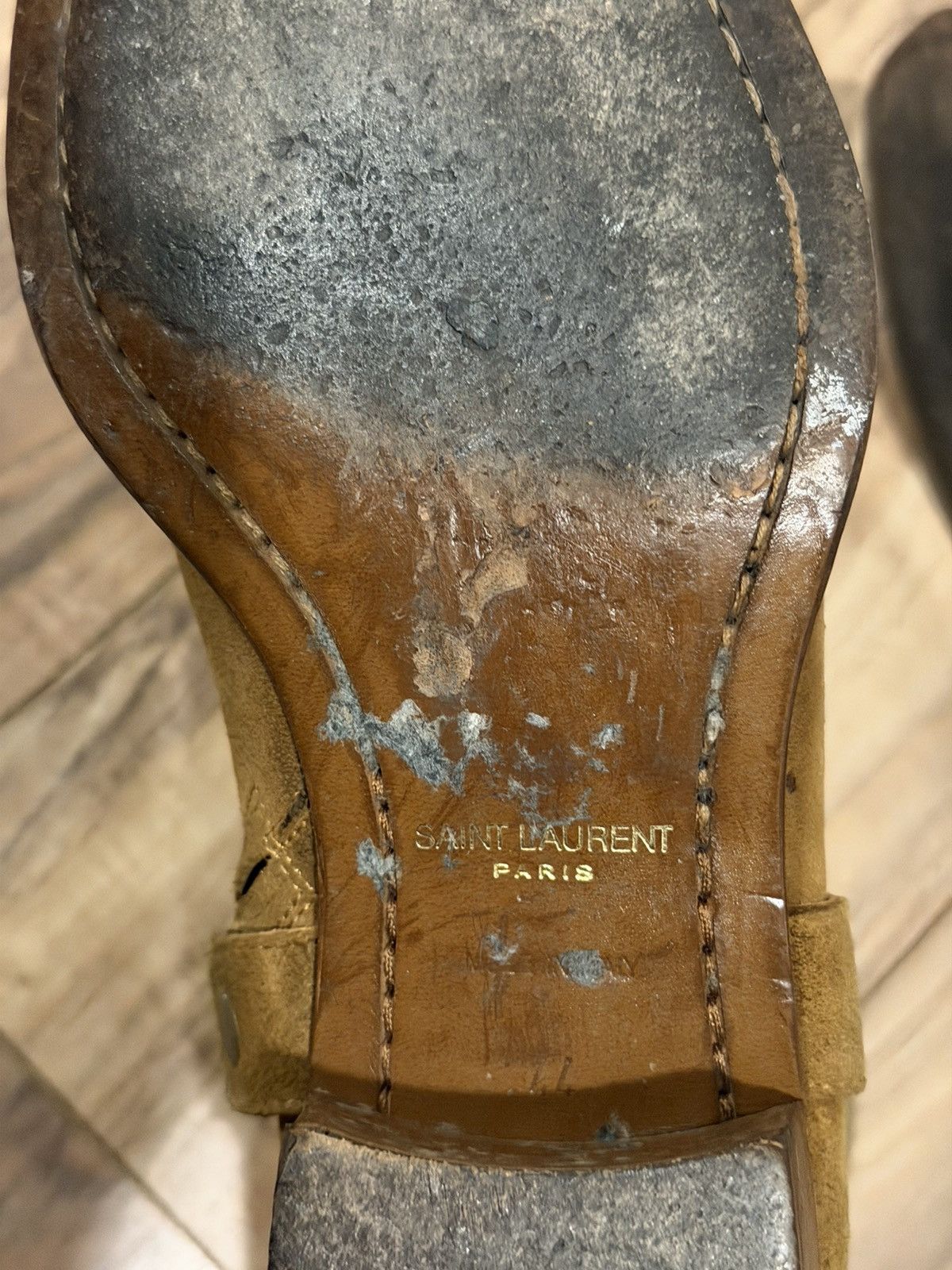 Saint Laurent Paris Nut Suede Harness Wyatt Boots 44 Size US 11 / EU 44 - 7 Thumbnail