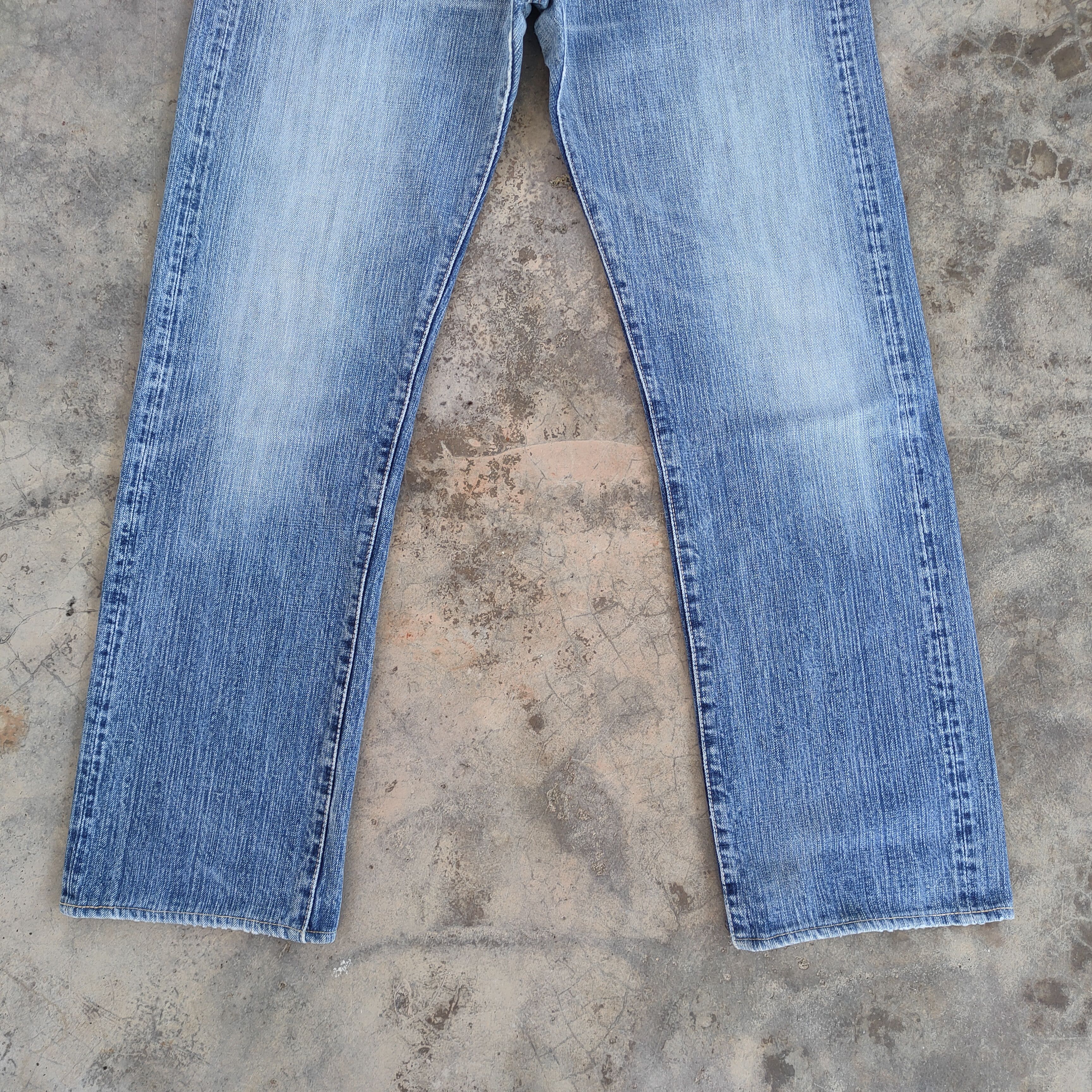Japanese Brand Vintage japanese selvedge faded jeans denim pants Size US 32 / EU 48 - 5 Thumbnail