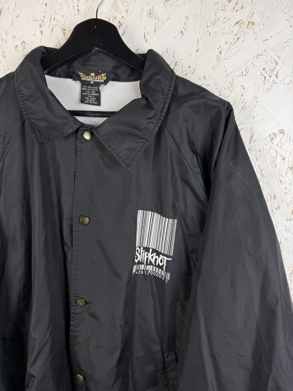 Band Tees 90s Vintage Slipknot 1999 Barcode Windbreaker Jacket XL Size US XL / EU 56 / 4 - 2 Thumbnail