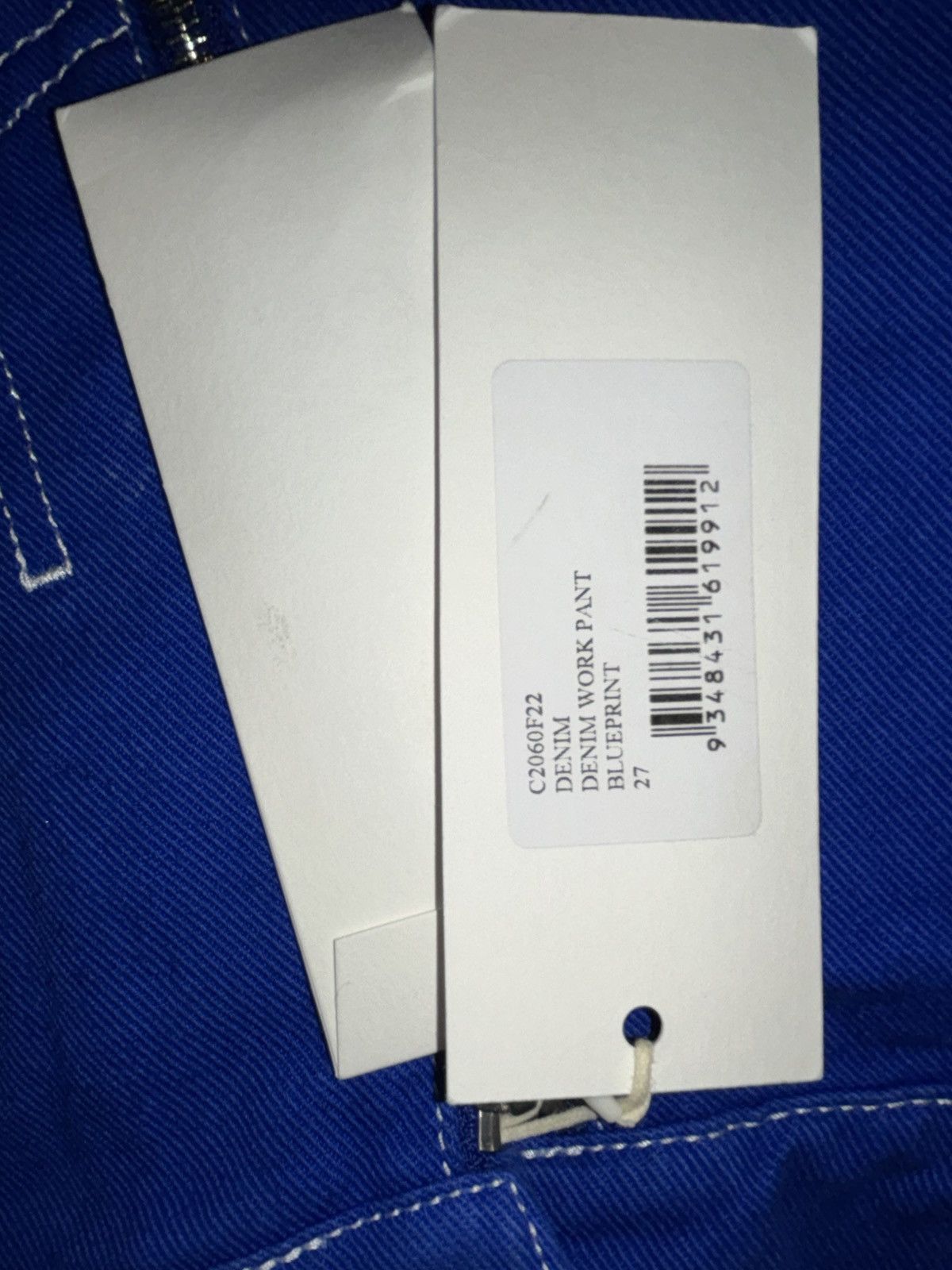 Dion Lee Dion Lee Blue Denim Work Pants – Structured Tailoring Size 27" / US 4 / IT 40 - 4 Thumbnail