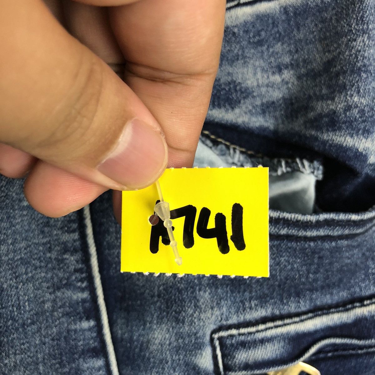 Japanese Brand Japan faded Blue Slim Fit bikers denim Jeans #A741 Size 26" / US 2 / IT 38 - 14 Thumbnail