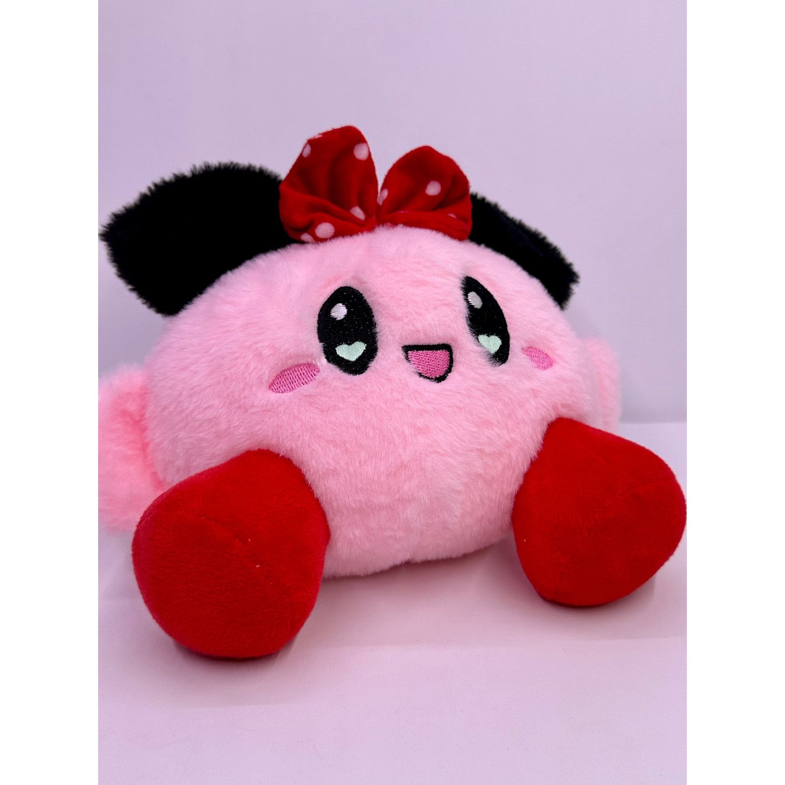 Nintendo Rare Heart eyes Kirby Iconic Nintendo Super Soft Plushie Size ONE SIZE - 8 Thumbnail