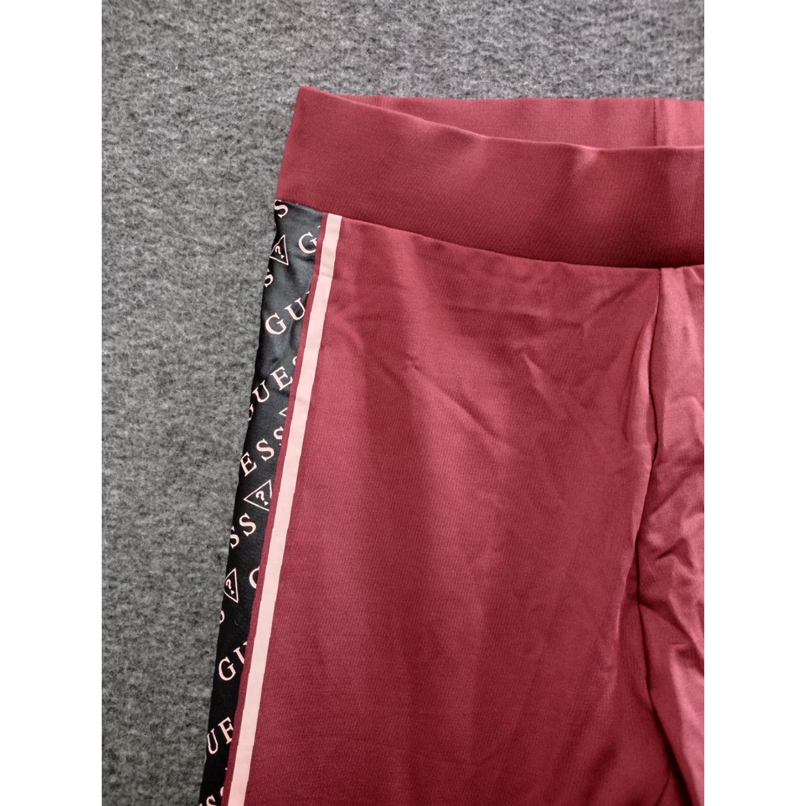 Guess GUESS Leggings Women's Small Lilac Black Side Logo Pull On Ankle High Rise Compression Stretch Inseam 25 in Regular XS-Plus? Size 28" / US 6 / IT 42 - 7 Thumbnail