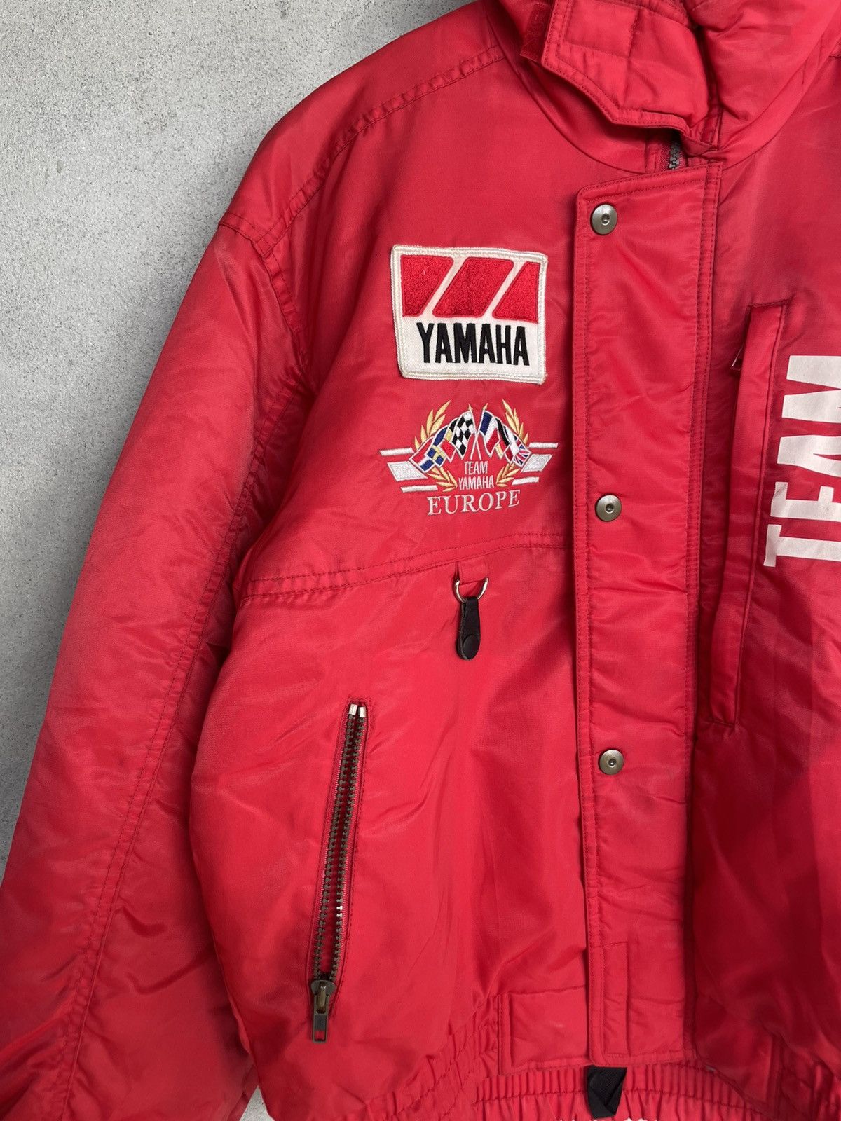 Yamaha Vintage 90s Team Yamaha Europe Racing Jacket - Scovill Snaps Size US M / EU 48-50 / 2 - 3 Thumbnail