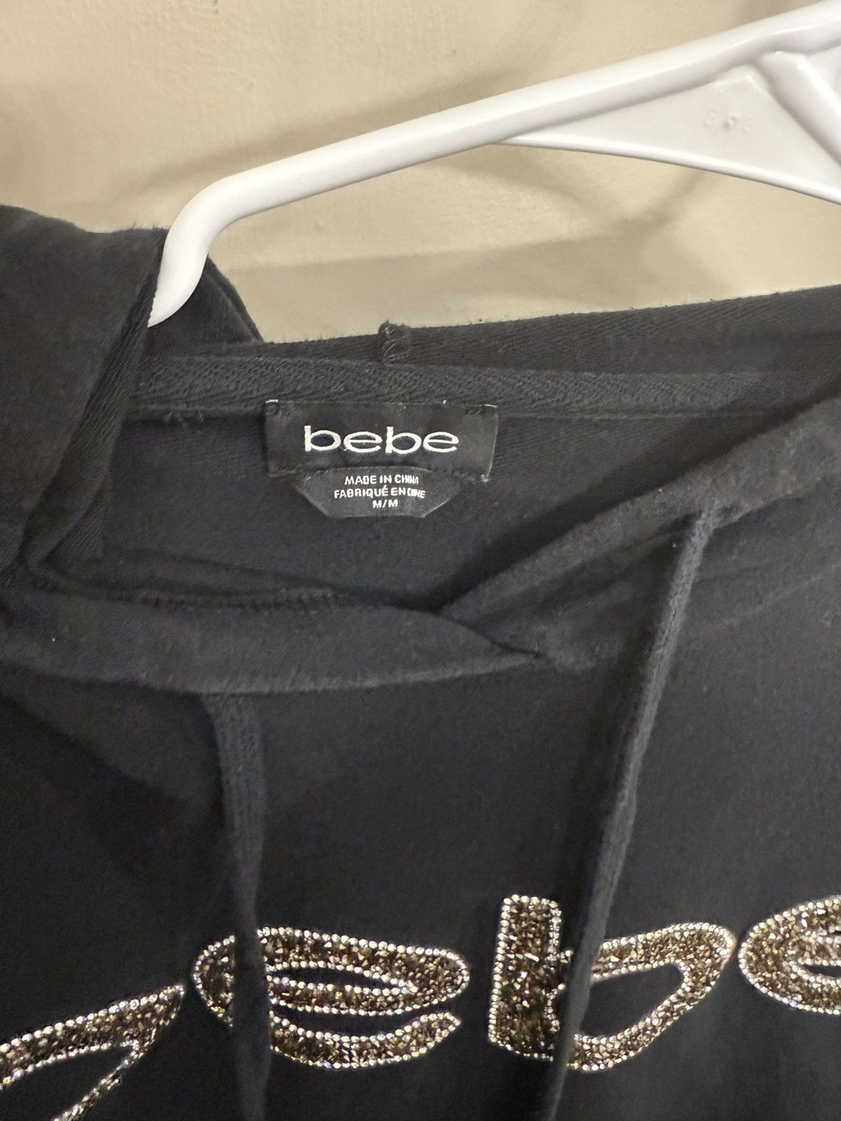 Bebe Medium Black Bebe cropped hoodie Size M / US 6-8 / IT 42-44 - 3 Thumbnail
