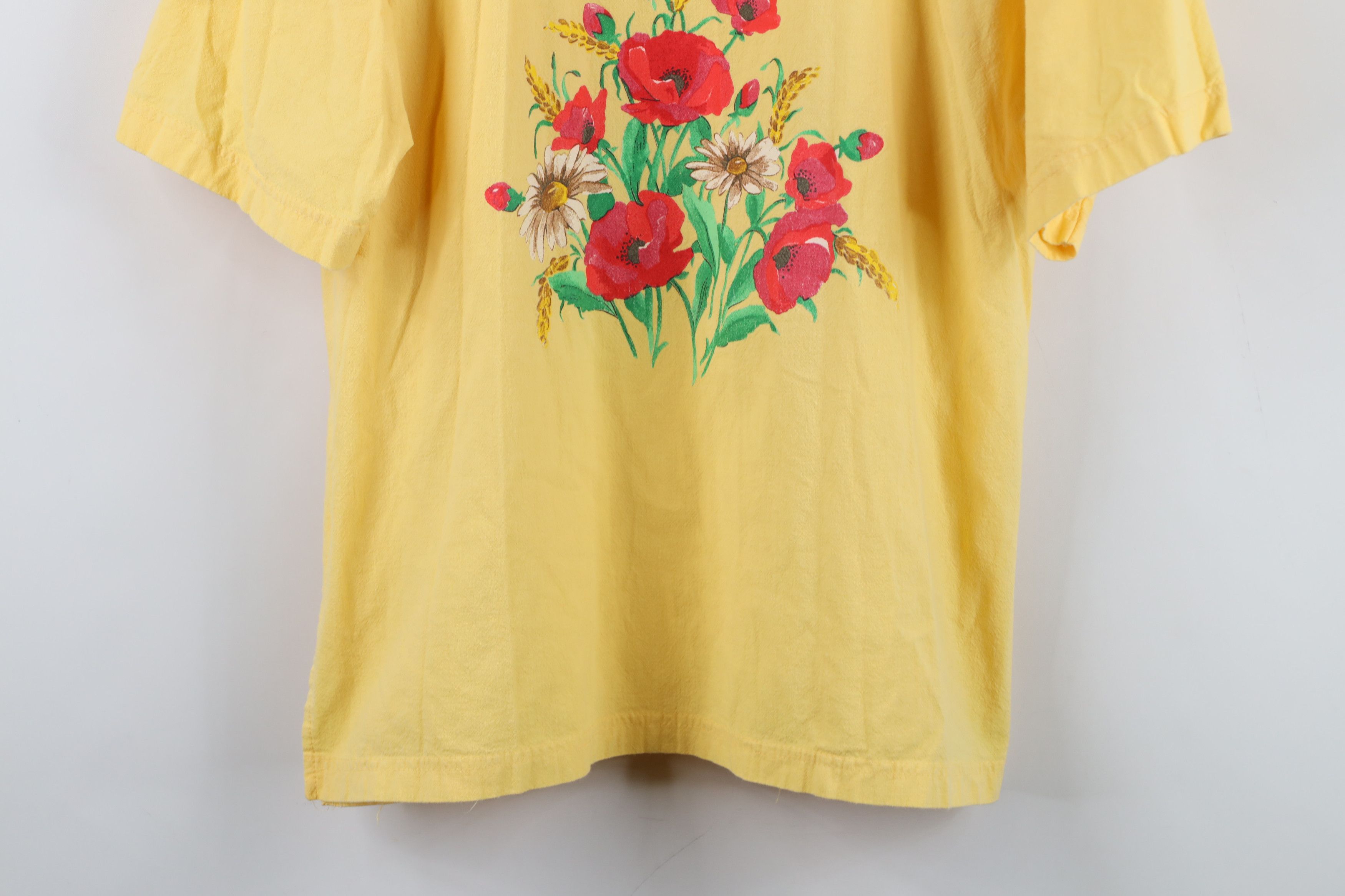 Vintage Vintage 90s Streetwear Nature Flower Collared Polo Shirt USA Size M / US 6-8 / IT 42-44 - 3 Thumbnail