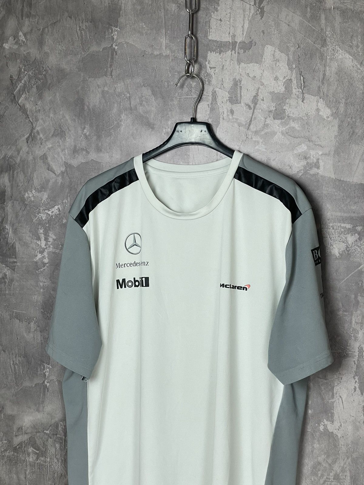 Vintage Mercedes Mclaren Racing Rare Sport Jersey T shirt Size US M / EU 48-50 / 2 - 7 Thumbnail