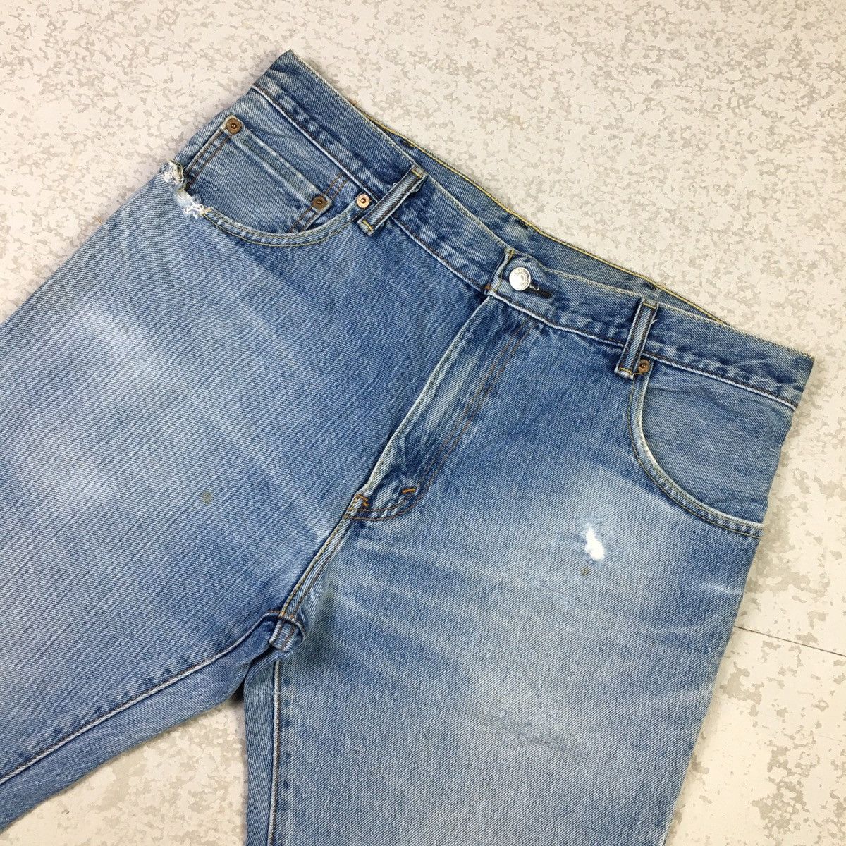 Levi's × Vintage Levis 517 Light Blue Washed Vintage Style Jeans Size US 34 / EU 50 - 5 Thumbnail
