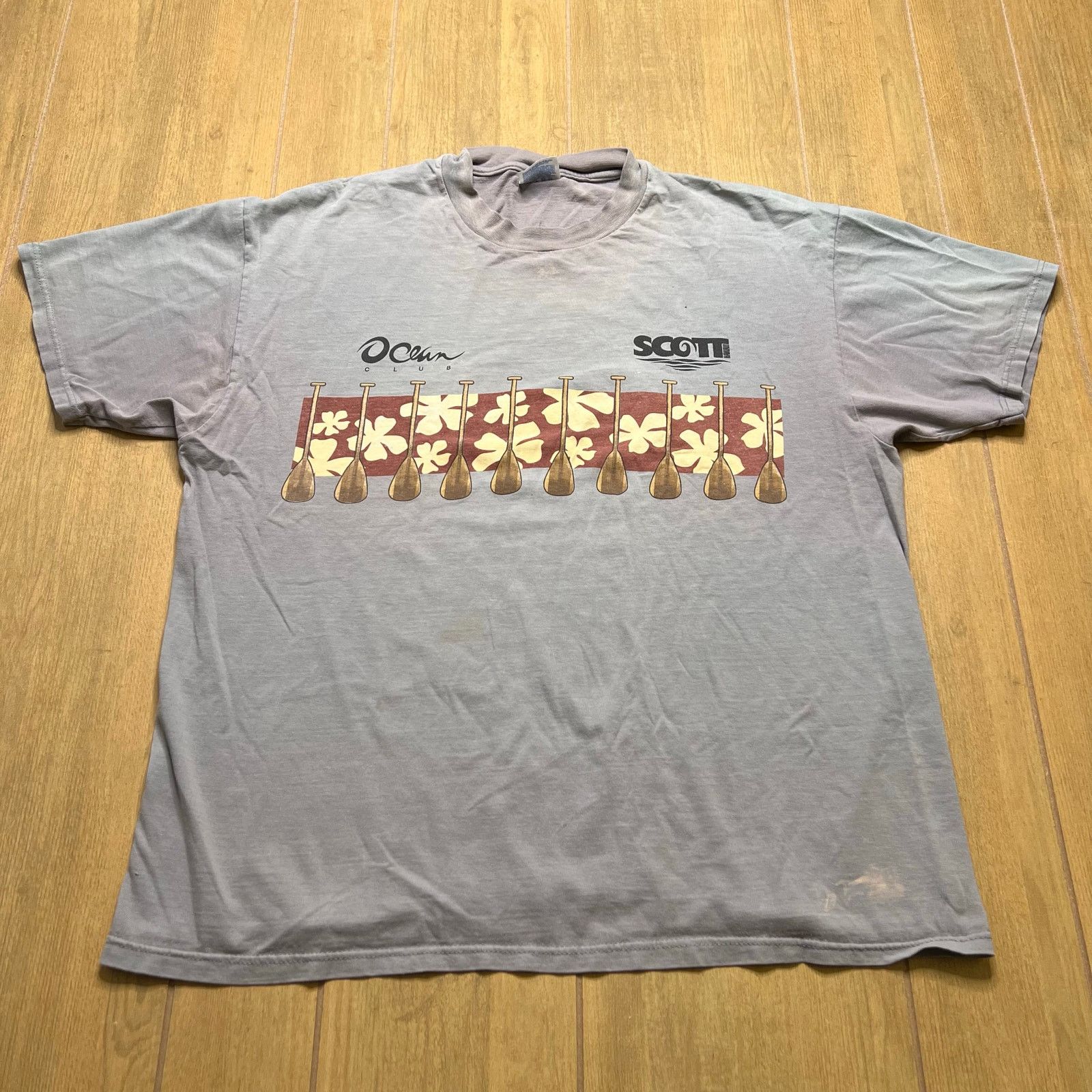 Hanes Vintage Mens T-shirt XL Team Hawaii 99 Surfboard Surf Y2K Size US XL / EU 56 / 4 - 2 Thumbnail