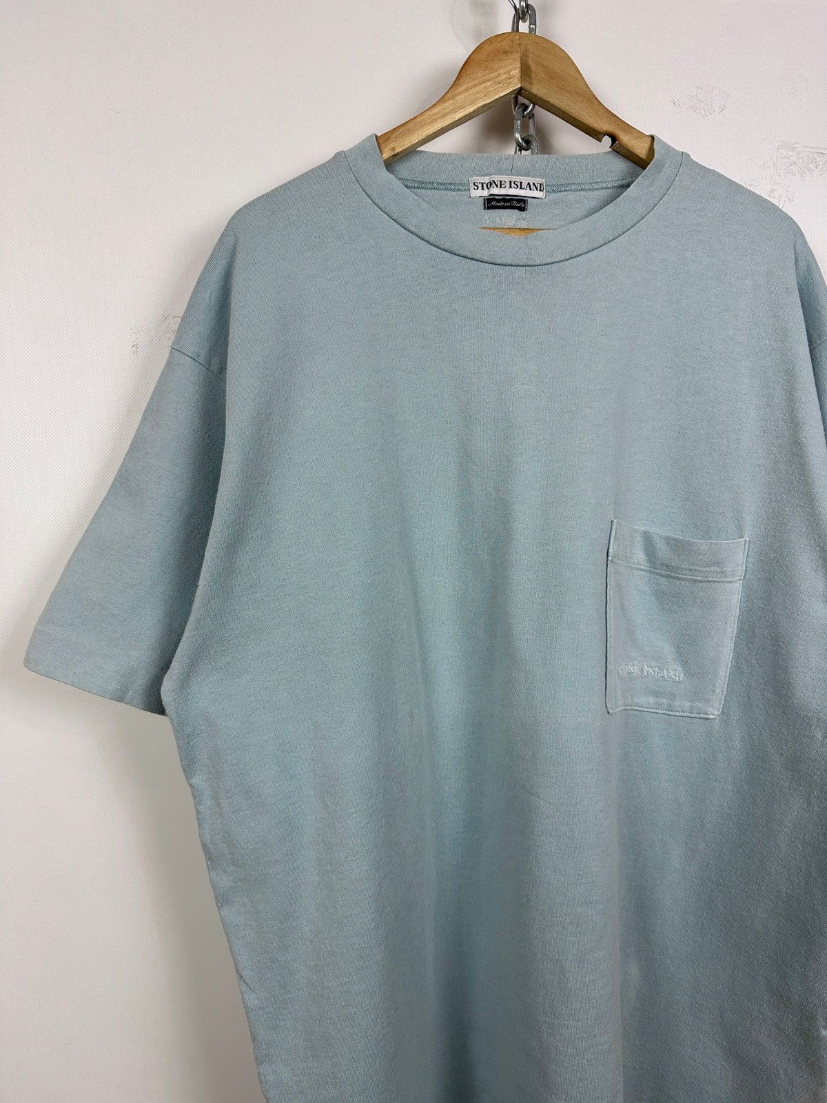 Stone Island 1997 Vintage Stone Island Archive Pocket Blue T-Shirt Size US XXL / EU 58 / 5 - 5 Thumbnail
