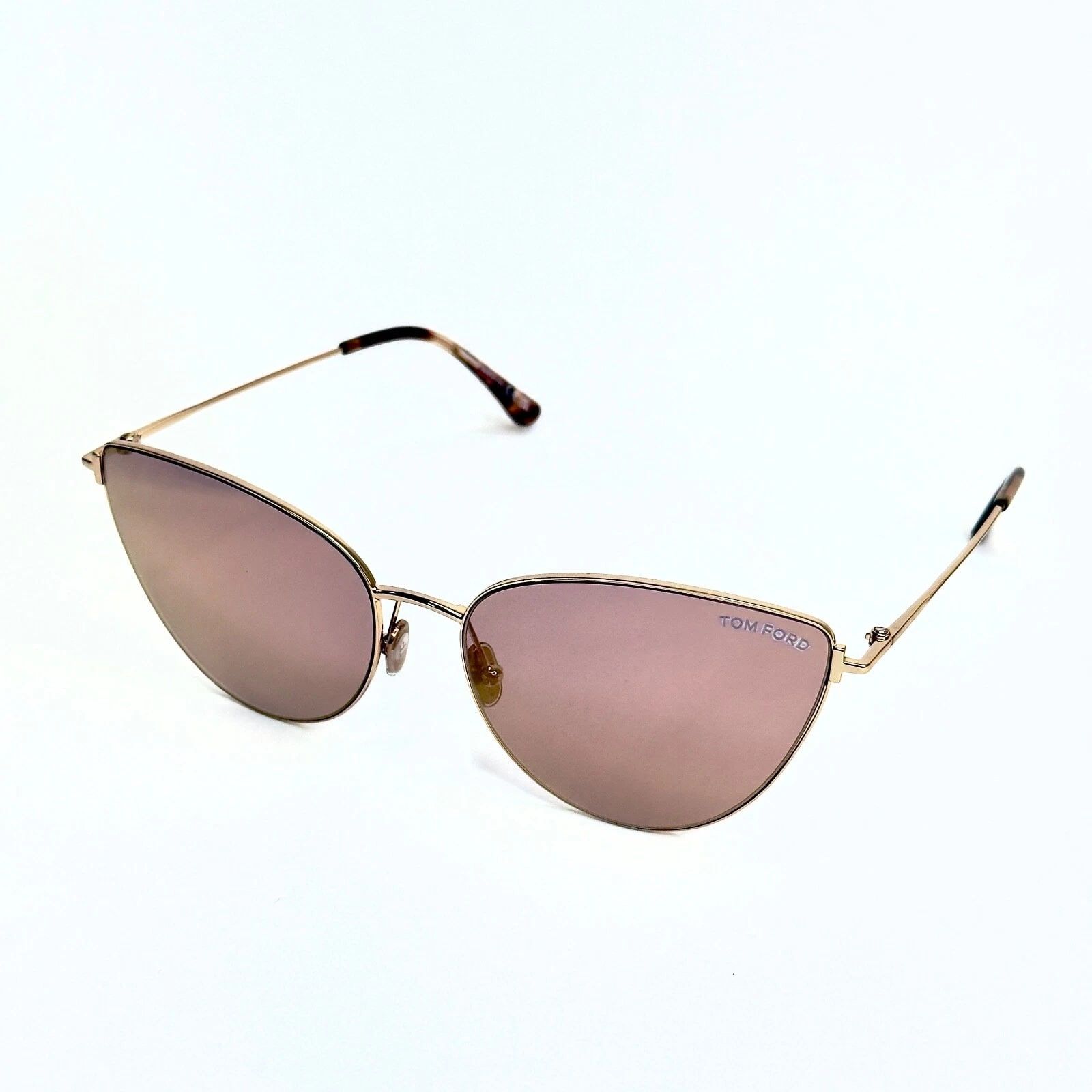 TOM FORD ANAIS 02 TF1005 28Z Gold Mirrored Sunglasses 1005