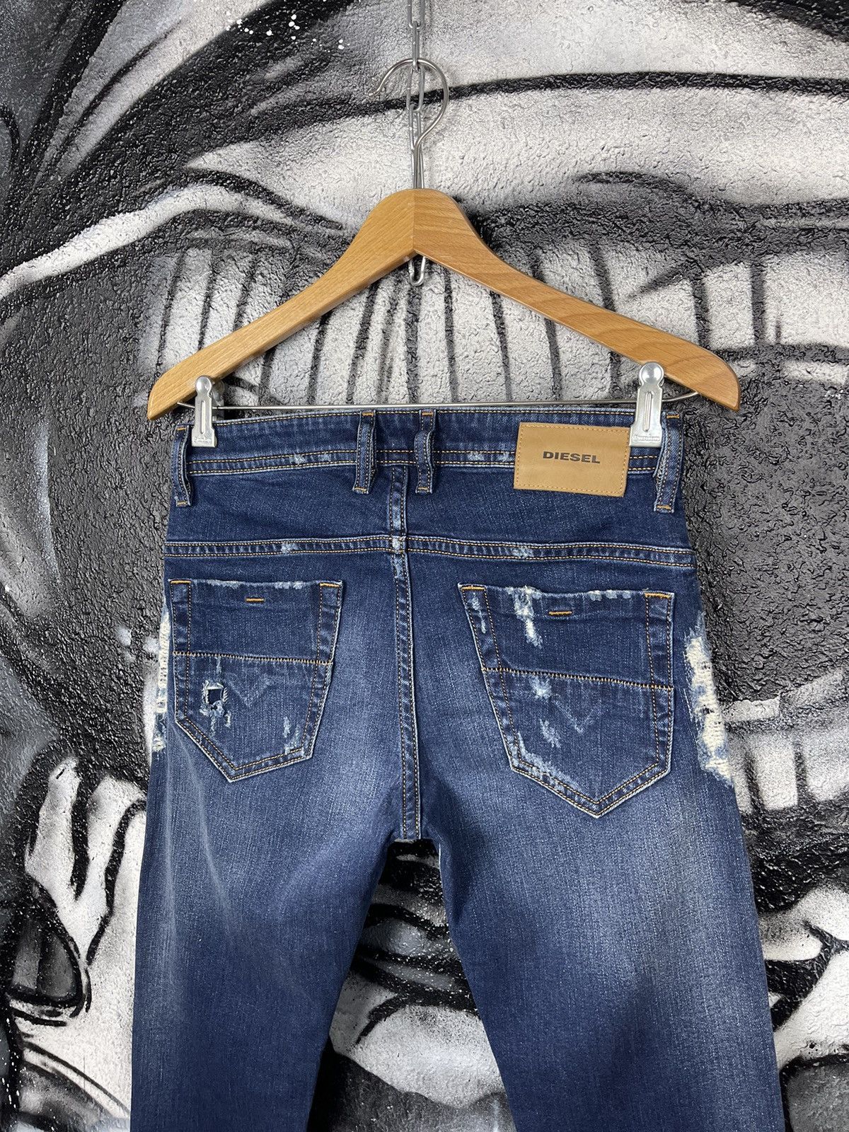 Diesel Diesel Thommer Distressed Slim Jeans Men’s Size W28 L30 Size US 28 / EU 44 - 2 Thumbnail