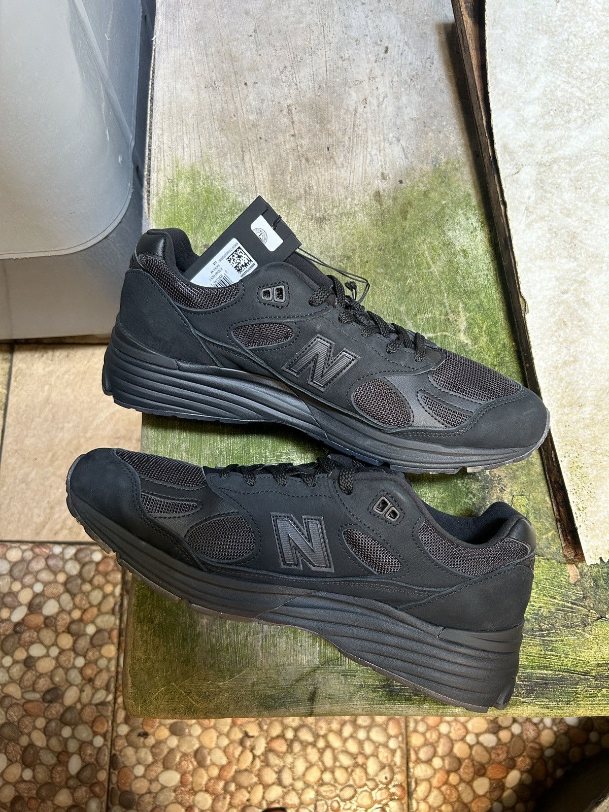 New Balance × Stone Island New balance 991v2 stone island ghost pack black Size US 11 / EU 44 - 3 Thumbnail