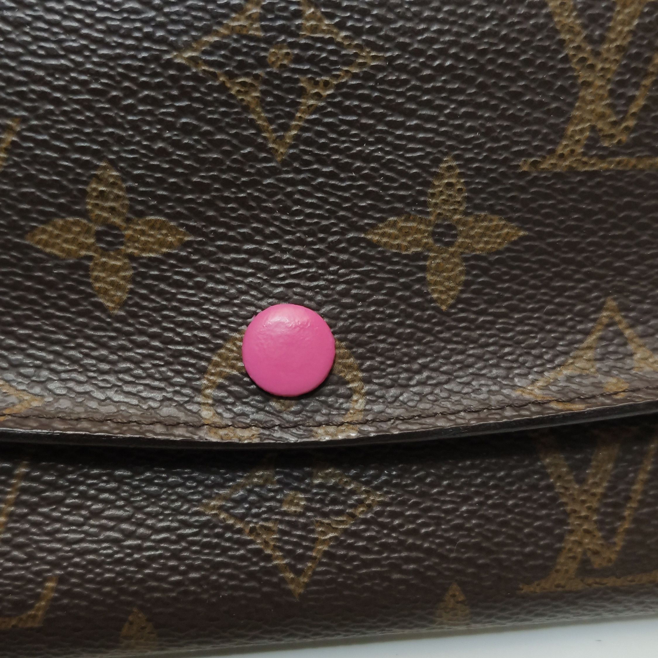 Louis Vuitton Louis Vuitton (LV) Emilie leather Monogram print snap walle Size ONE SIZE - 7 Thumbnail