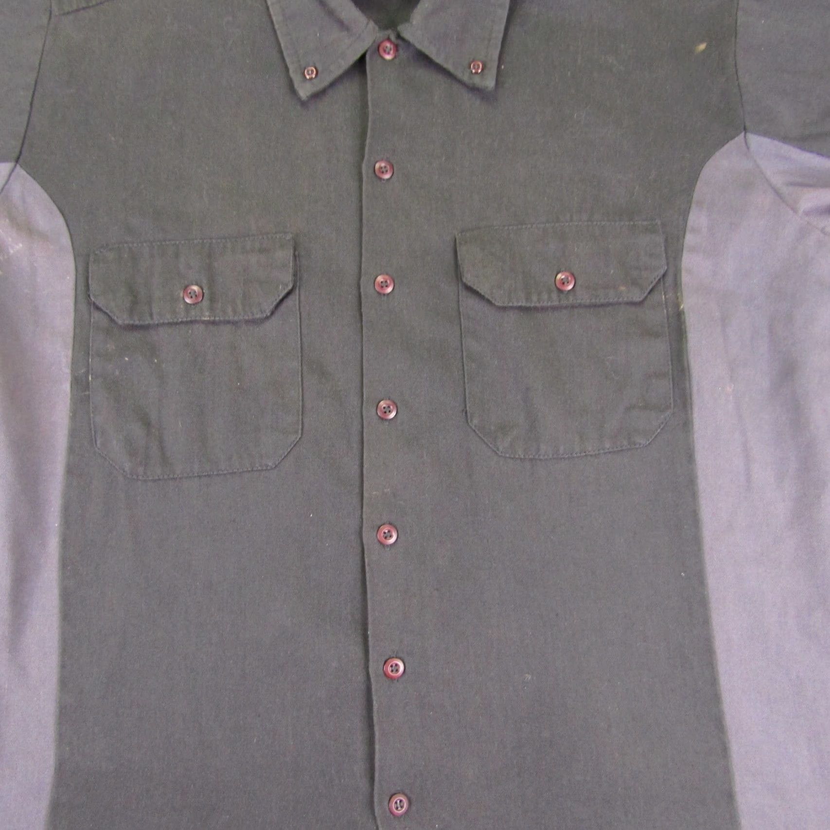Vintage VINTAGE BikerWear Shirt Mens Medium Black Cotton Button-Up Casual 90s Motorcycle Rockabilly Size US M / EU 48-50 / 2 - 6 Thumbnail