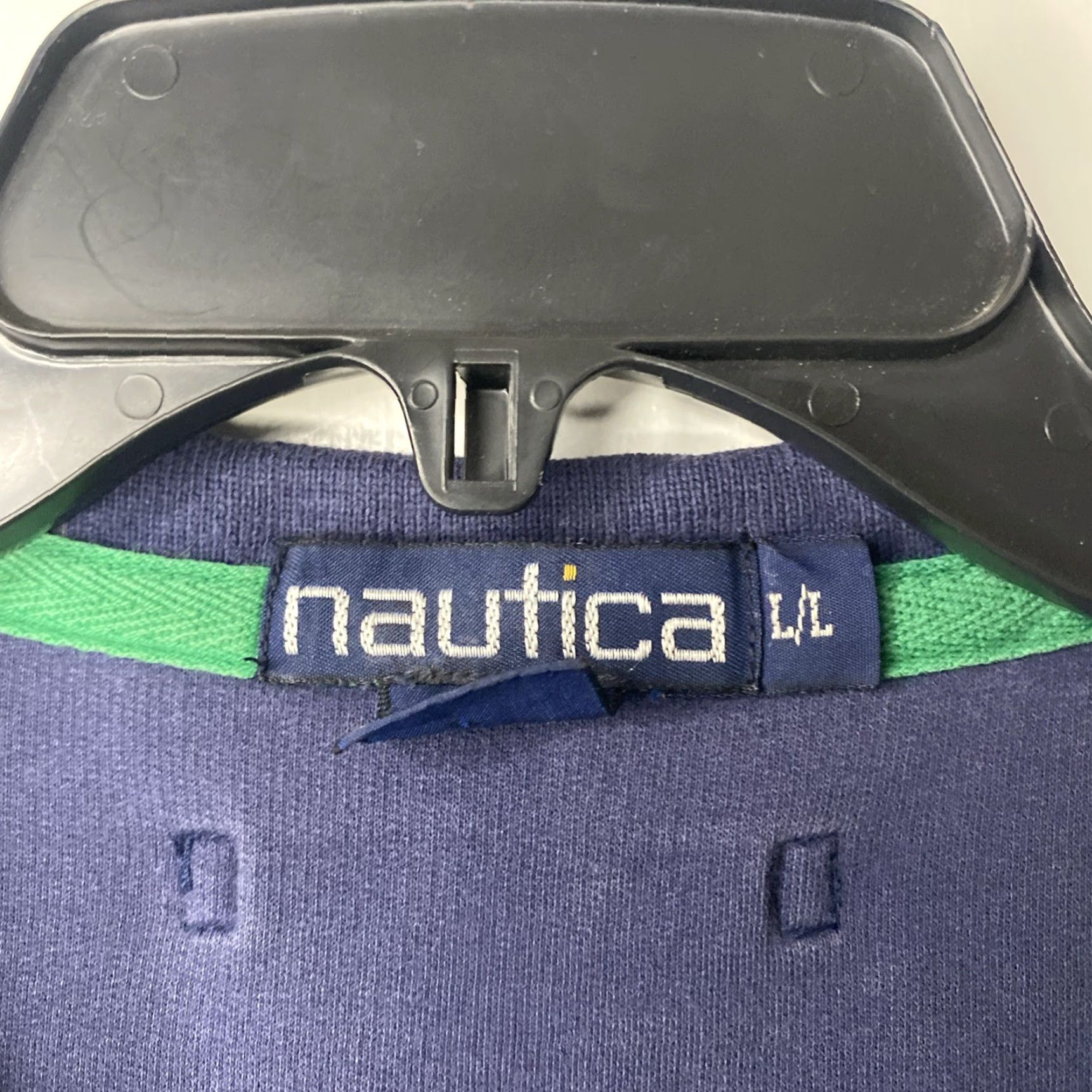 Nautica VINTAGE Nautica Yacht Club Polo Mens Large BLUE 90s Flaw L Polo Shirt Mens Size US L / EU 52-54 / 3 - 3 Thumbnail