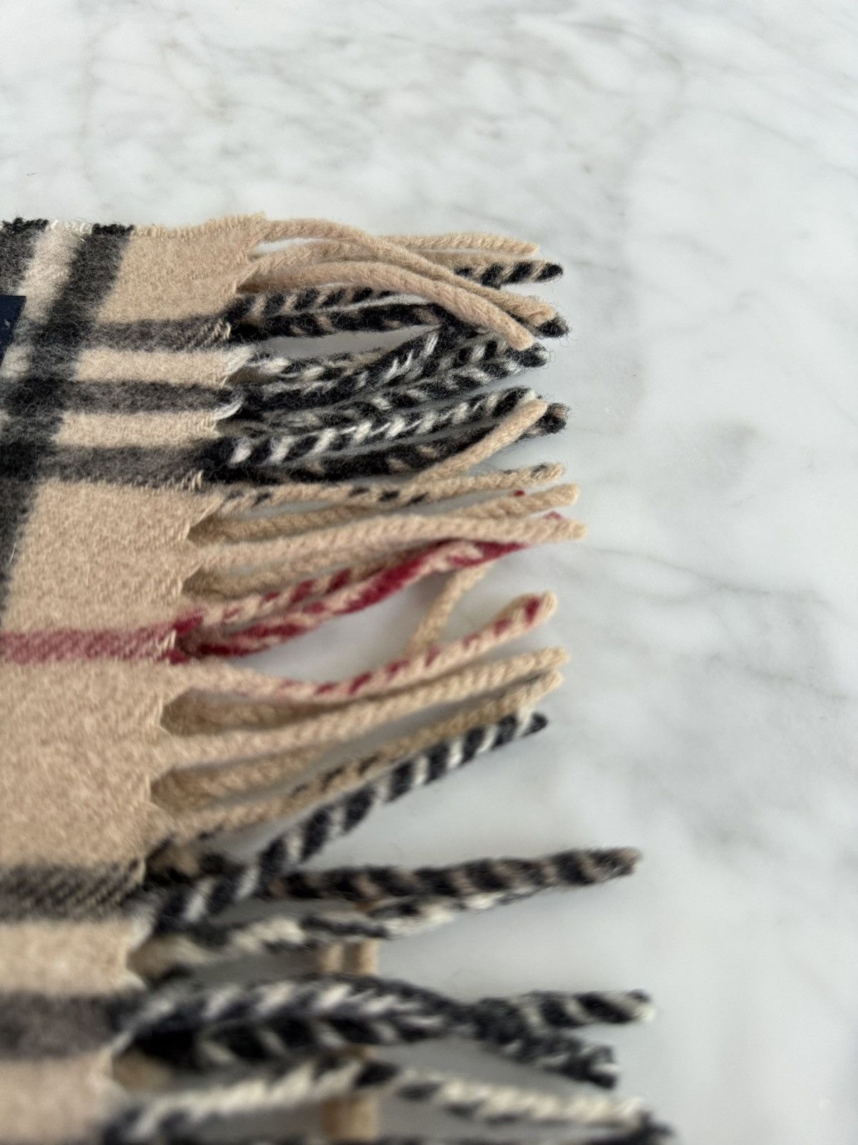 Burberry Burberry Camel Nova Check Scarf Wool Made in England Size ONE SIZE - 6 Thumbnail