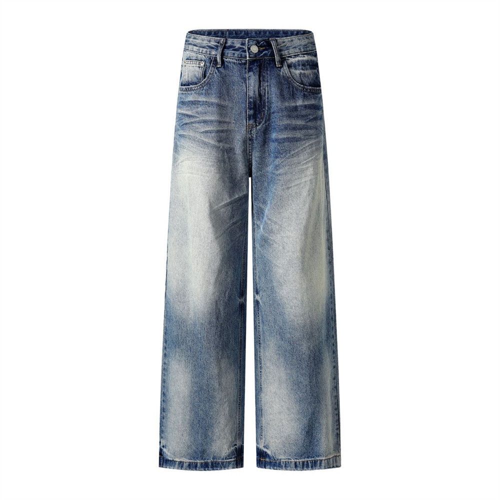 Japanese Brand × Jean Punk loose men's distressed cleanfit washed jeans Size US 34 / EU 50 - 1 Thumbnail
