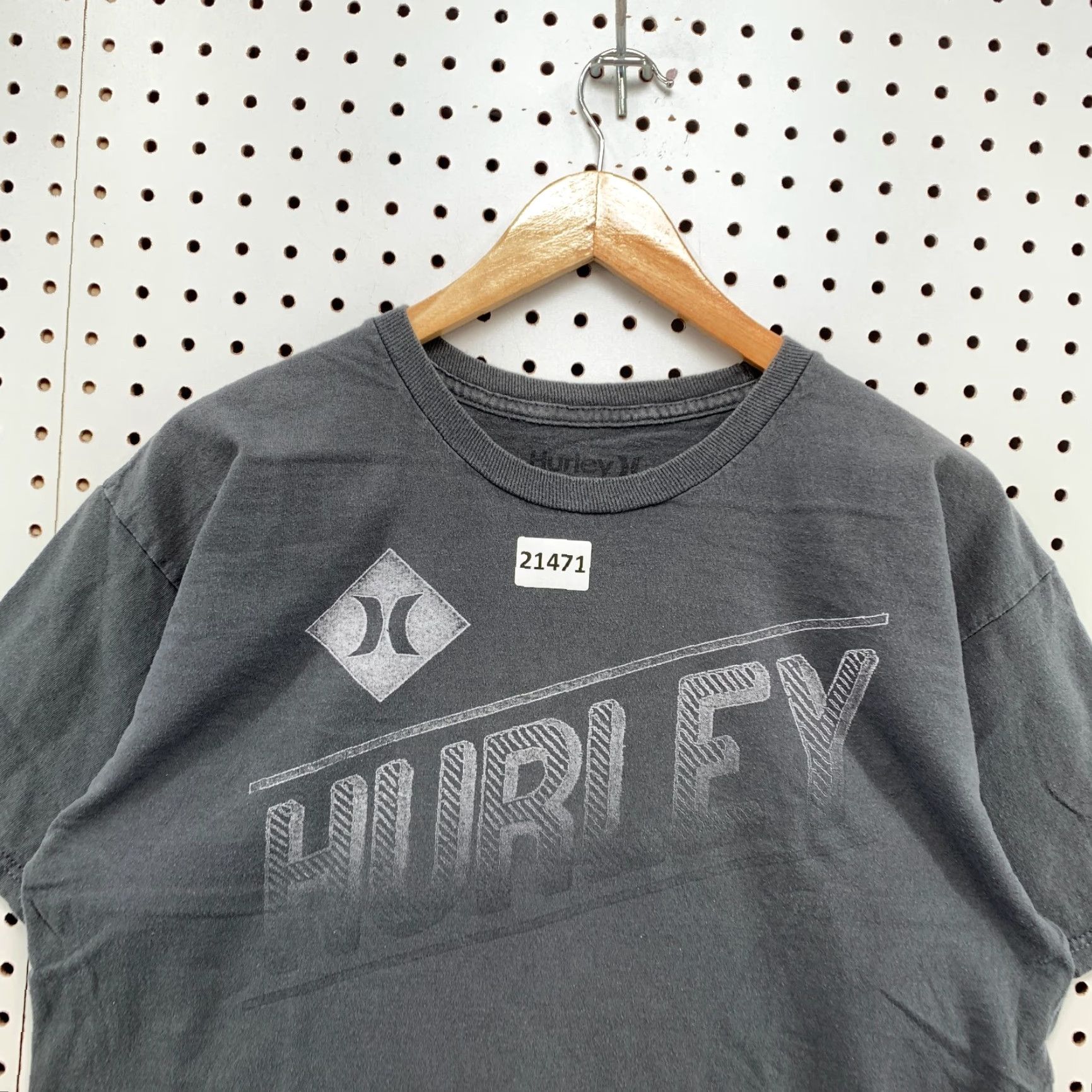 Hurley Hurley Shirt Adult Large Short Sleeve Faded Black Gray 21x28 Size US L / EU 52-54 / 3 - 7 Thumbnail