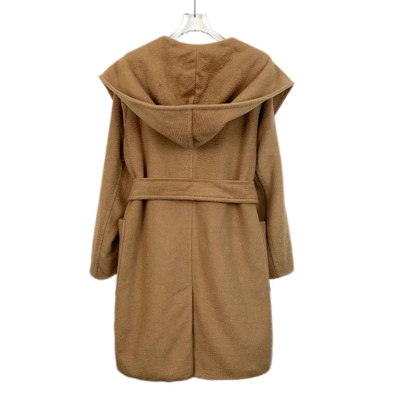 Max Mara Max Mara Brown Camel Hair Hooded Belted Bathrobe Coat Size L / US 10 / IT 46 - 2 Thumbnail