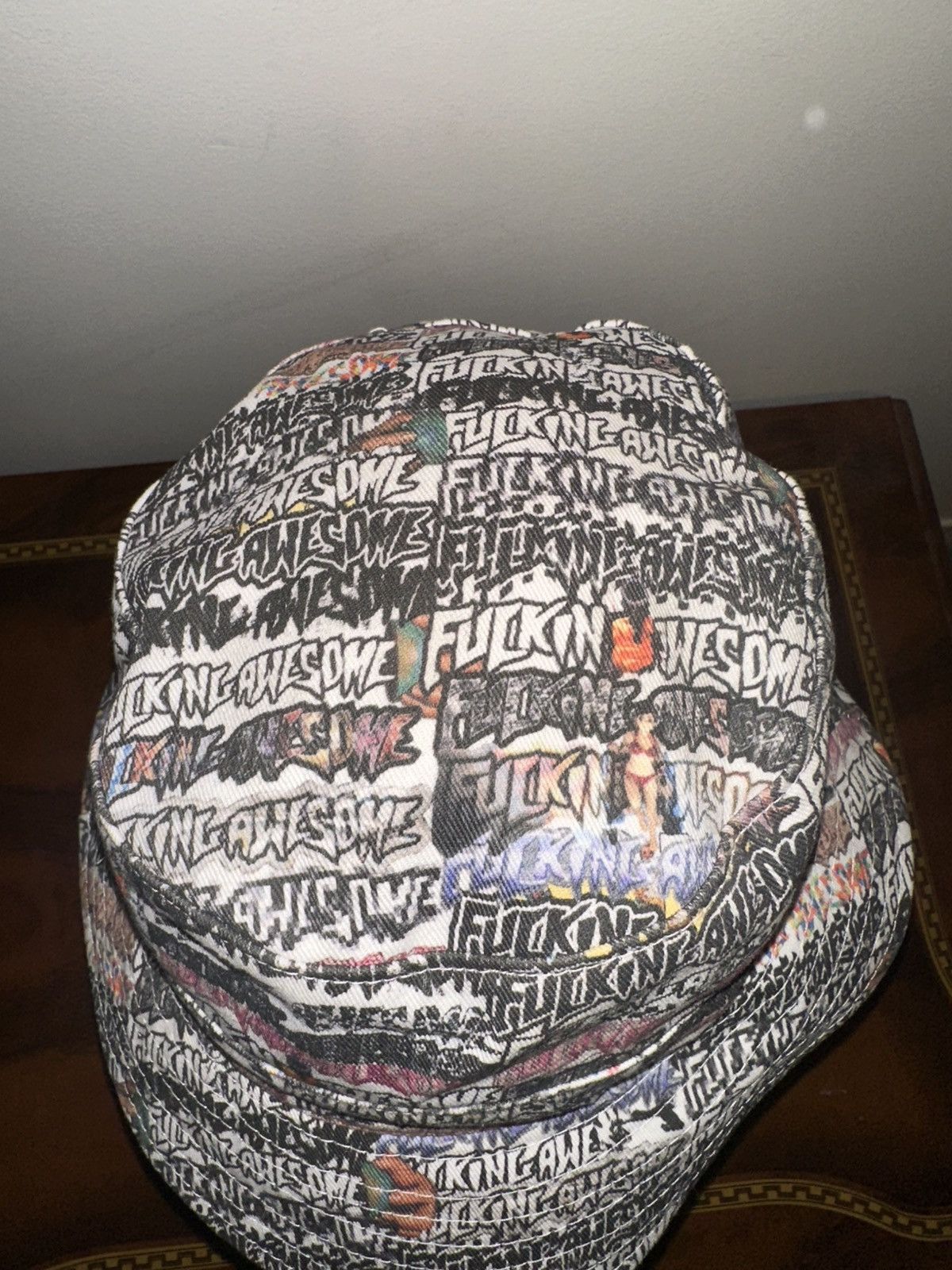 Fucking Awesome Fucking awesome all over logo bucket hat Size ONE SIZE - 3 Thumbnail