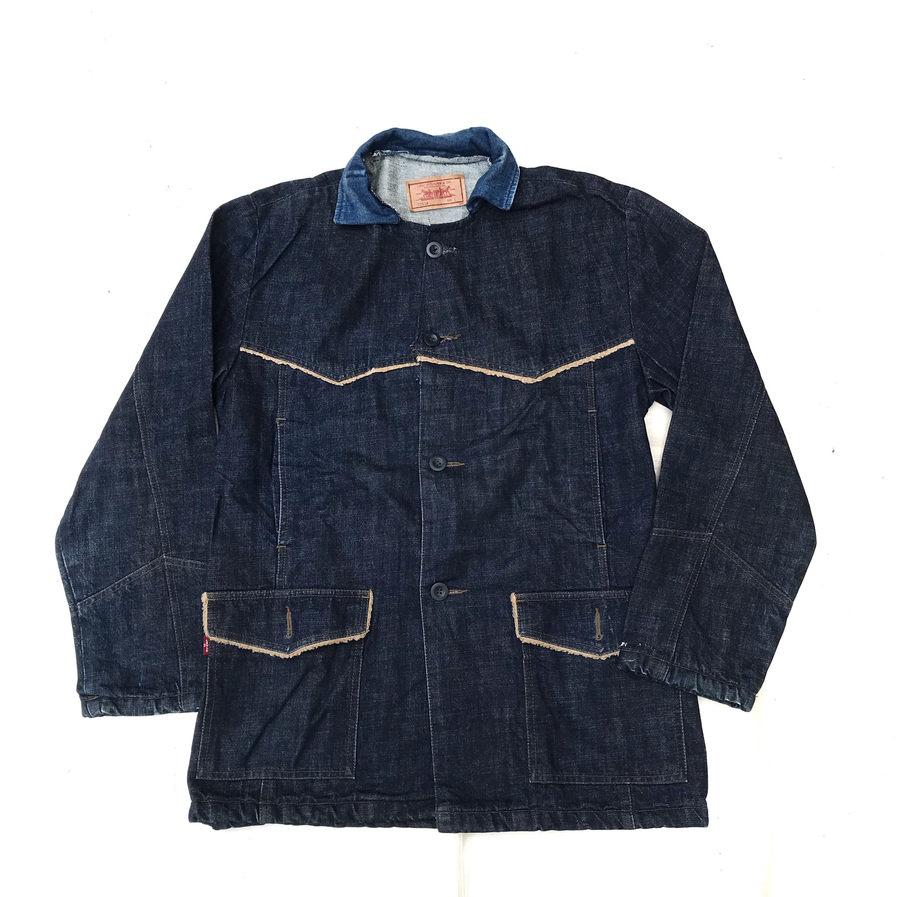 Levi's Levis Chore Sherpa Pocket Denim jeans Jacket Made in mexico Size US L / EU 52-54 / 3 - 10 Thumbnail