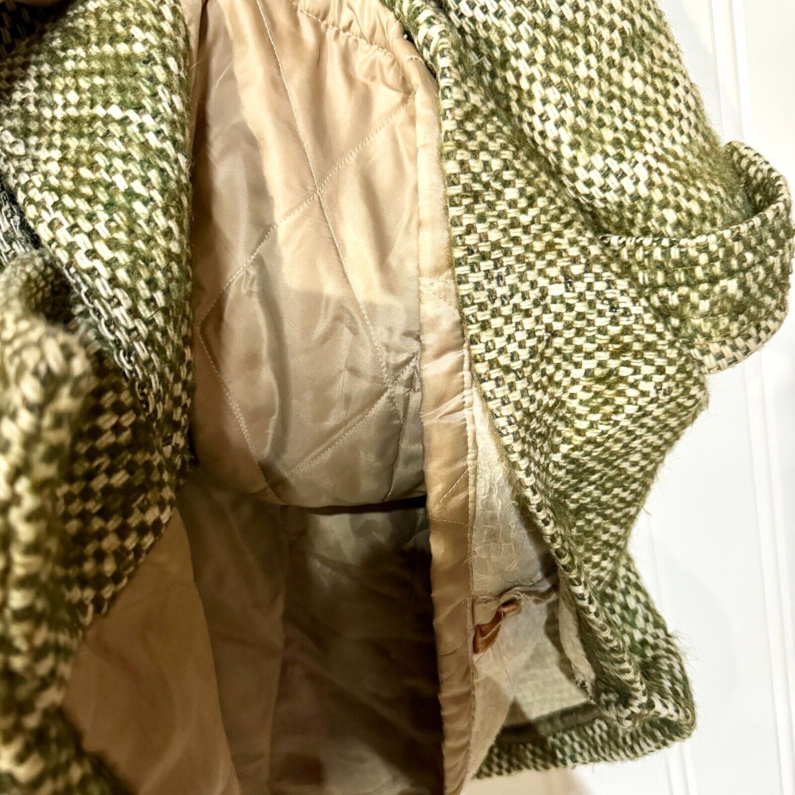 Vintage Vintage Davis Of Boston Lazarous Pea Coat Women Green Woven Size M / US 6-8 / IT 42-44 - 4 Thumbnail