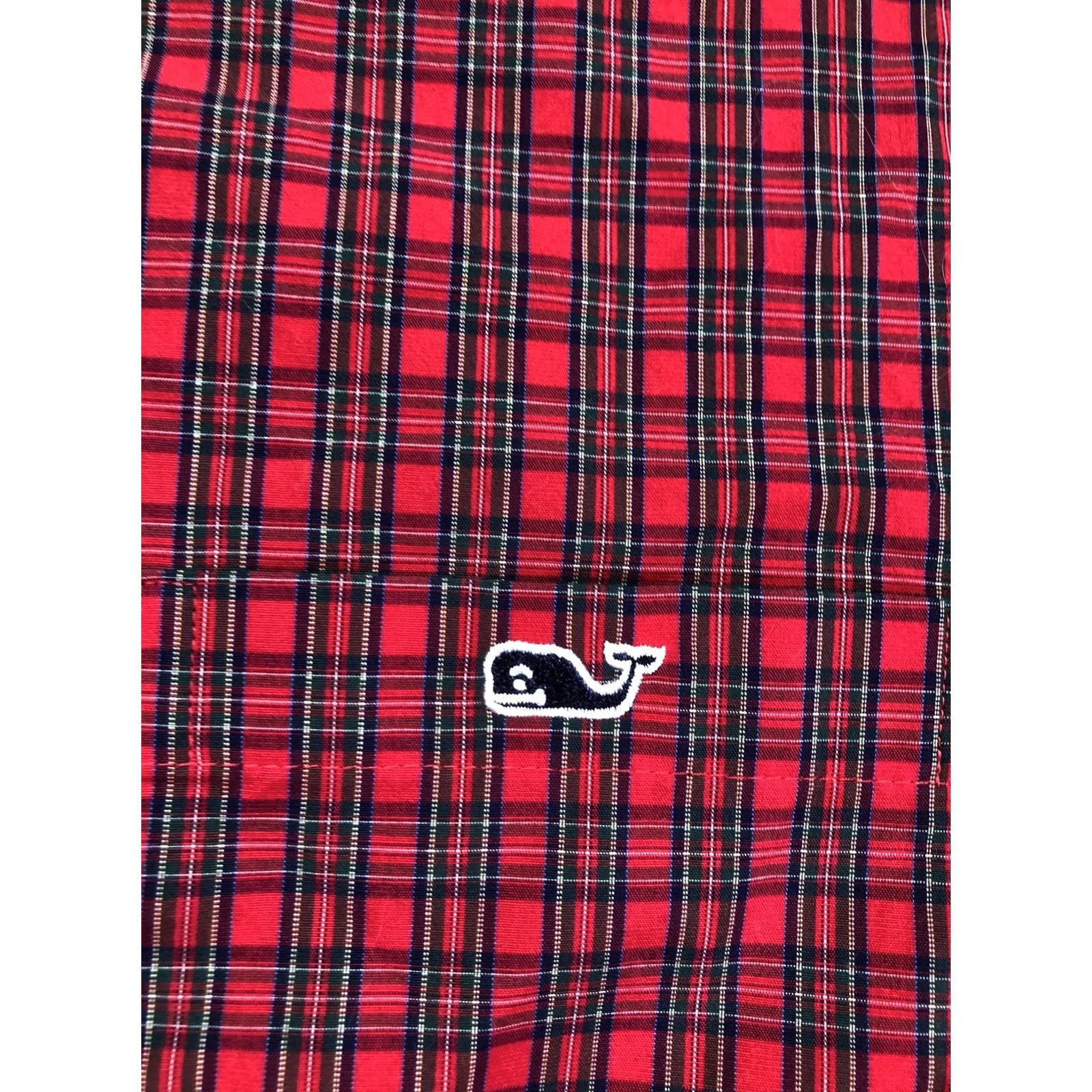 Vineyard Vines Vineyard Vines Shirt Mens S Red Plaid Long Sleeve Button-Down Whale Logo Size US S / EU 44-46 / 1 - 6 Thumbnail