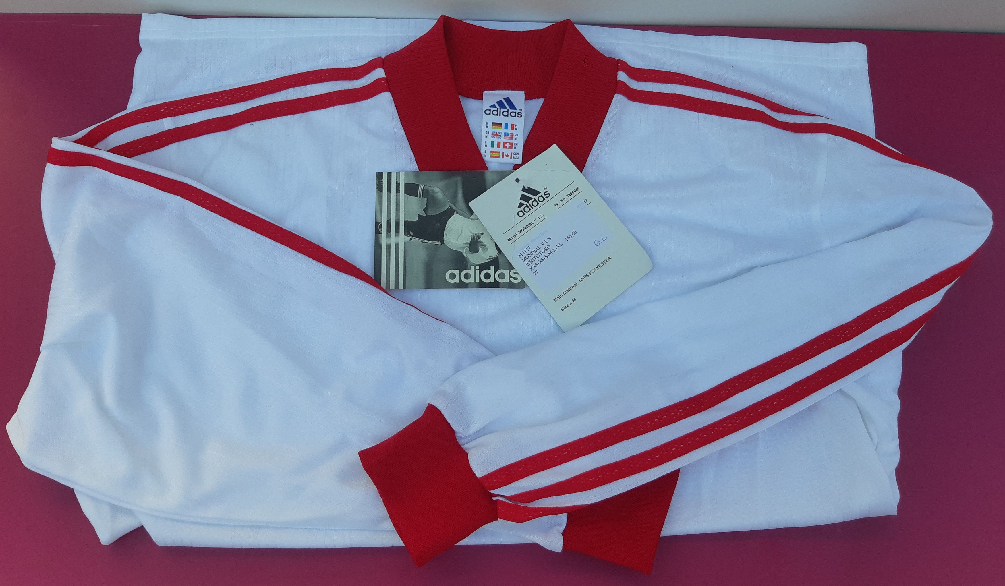 Adidas Vintage 90s ADIDAS Soccer Jersey Tunisia size M NWT Size US M / EU 48-50 / 2 - 3 Thumbnail