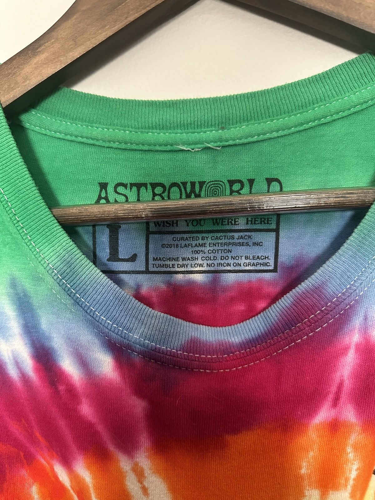 Travis Scott Travis Scott Astroworld Tee “wish you were here” Size US L / EU 52-54 / 3 - 3 Thumbnail