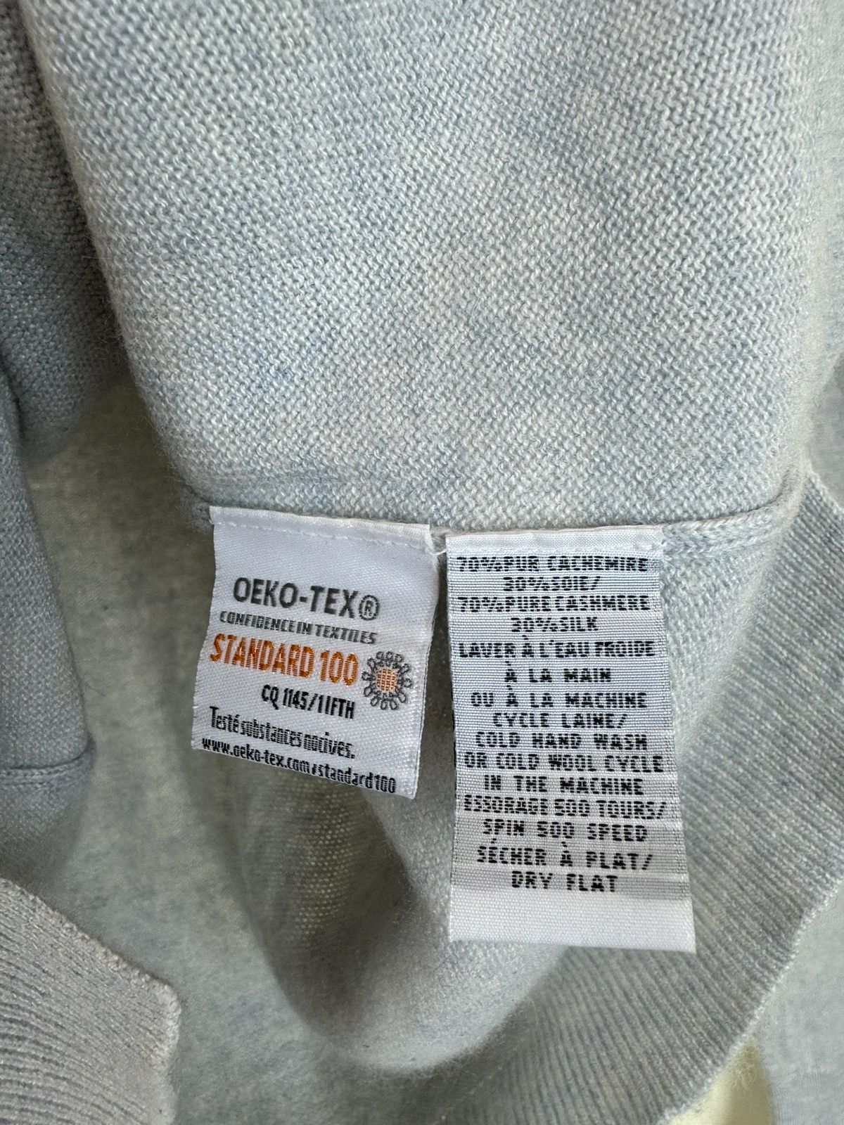 Bompard Eric Bompard cashmere silk greyish blue jumper sweater M Size M / US 6-8 / IT 42-44 - 8 Thumbnail