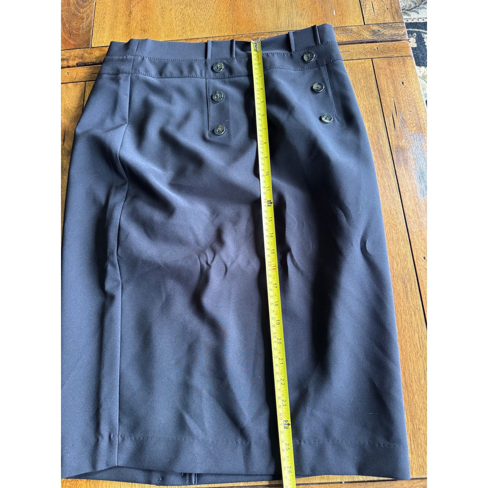 Other NWT NY & Co 7th Avenue Pencil Skirt Black Size 12 Size 34" / US 12 / IT 48 - 7 Thumbnail