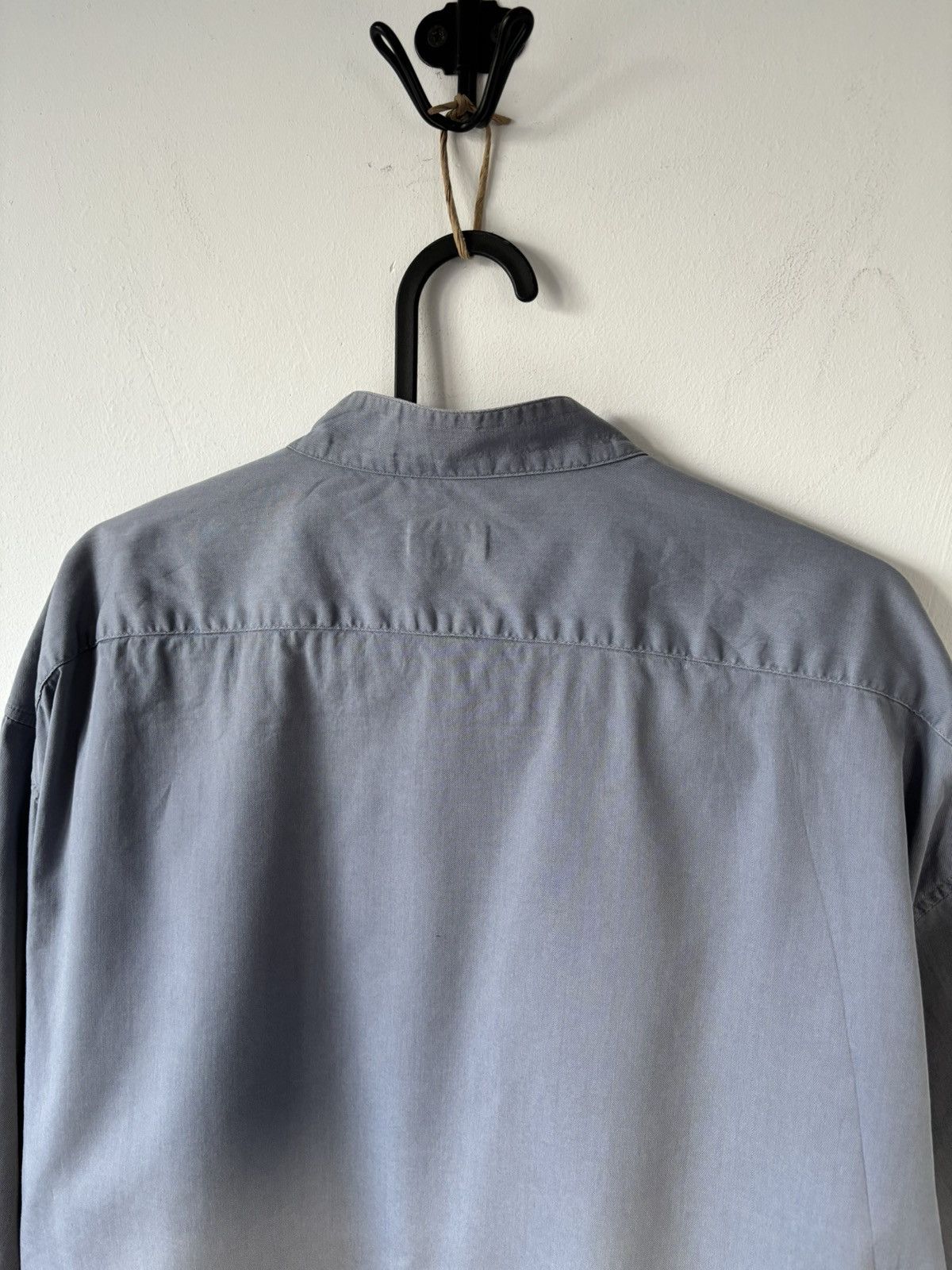 Japanese Brand × Kenzo × Vintage Vintage Kenzo Runway Collarless Side Button Shirt Size US XL / EU 56 / 4 - 8 Thumbnail