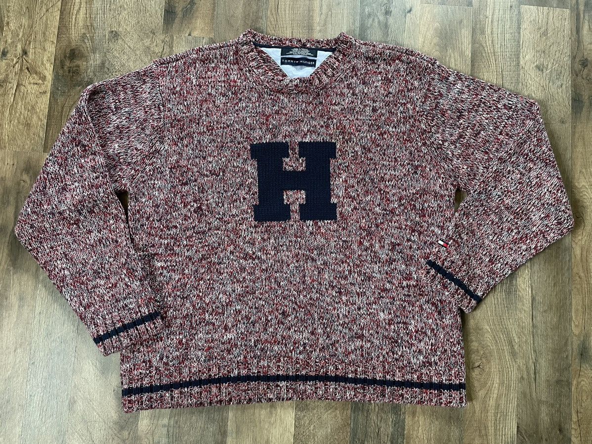 Tommy Hilfiger Tommy Hilfiger Vintage Preppy Knitted Sweater XL Size US XL / EU 56 / 4 - 1 Thumbnail