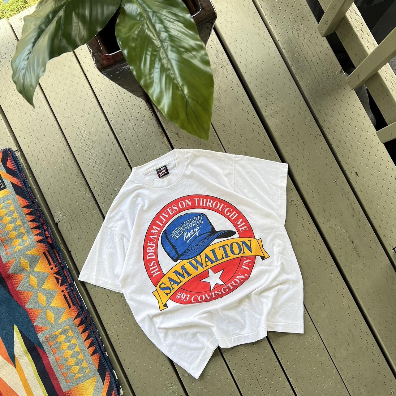 Vintage VTG Sam Walton Day Walmart Keep America Strong T-Shirt Size US L / EU 52-54 / 3 - 2 Thumbnail