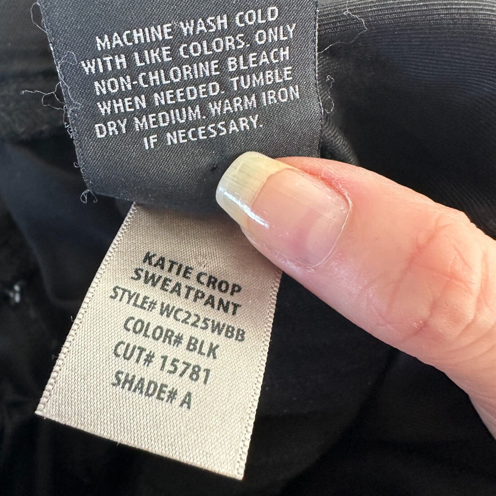 Hudson Revolve Hudson Katie Crop Black Jogger Zip Pocket Pants 26 Size 26" / US 2 / IT 38 - 11 Thumbnail