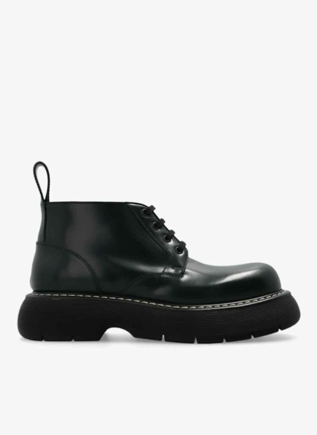 image of Bottega Veneta Swell Leather Ankle Boots In Black, Men's (Size 11)