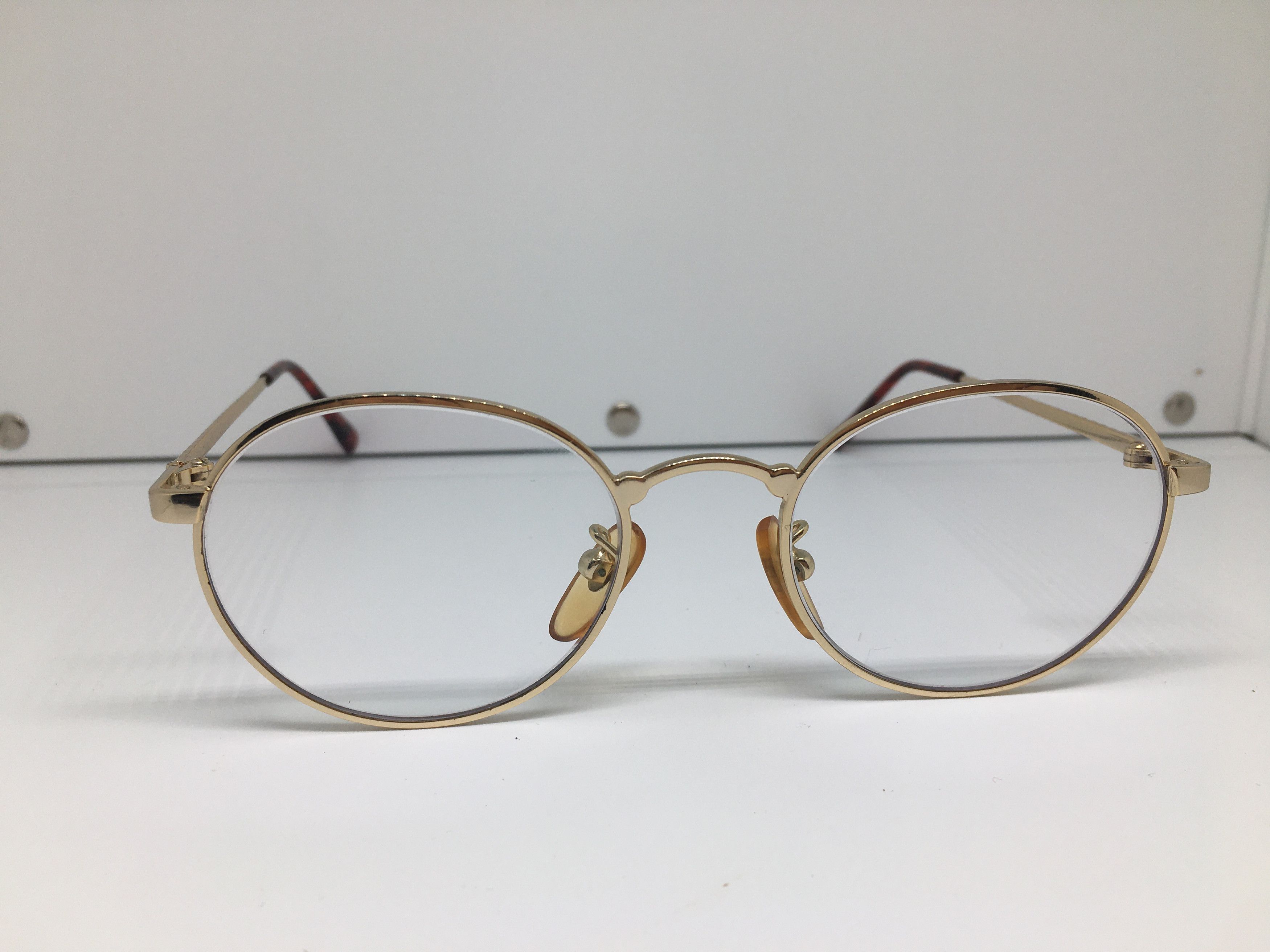 Vintage Vintage CARVO Gold Metal Eyeglasses Frame Size ONE SIZE - 1 Thumbnail