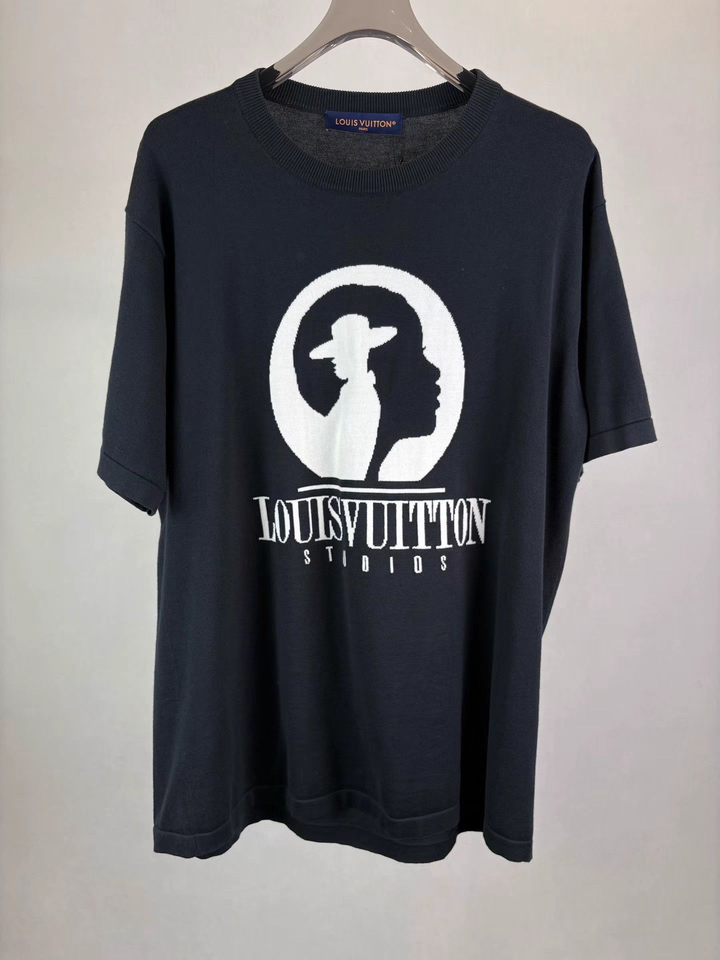 Louis Vuitton LV Black Portrait Knit Short Sleeve K1 Size US XL / EU 56 / 4 - 1 Thumbnail