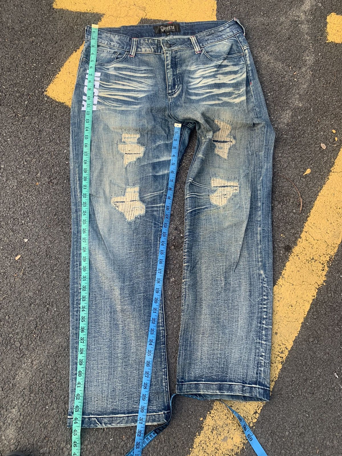 Japanese Brand DISTRESSED BAGGY NESTA BRAND. Size US 38 / EU 54 - 8 Thumbnail