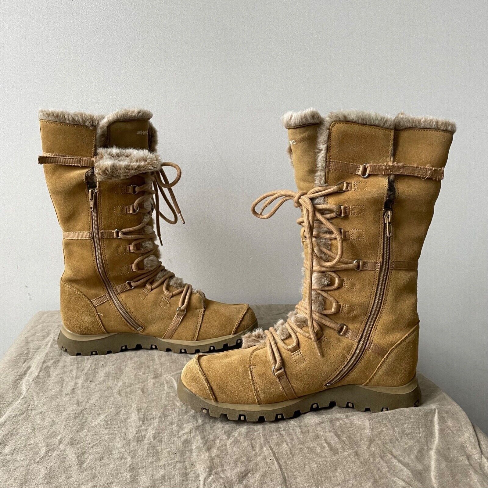 SKECHERS Skechers Y2K Suede Chukka Top Sider Knee Snow Boots 8520AC Size US 10 / IT 40 - 3 Thumbnail