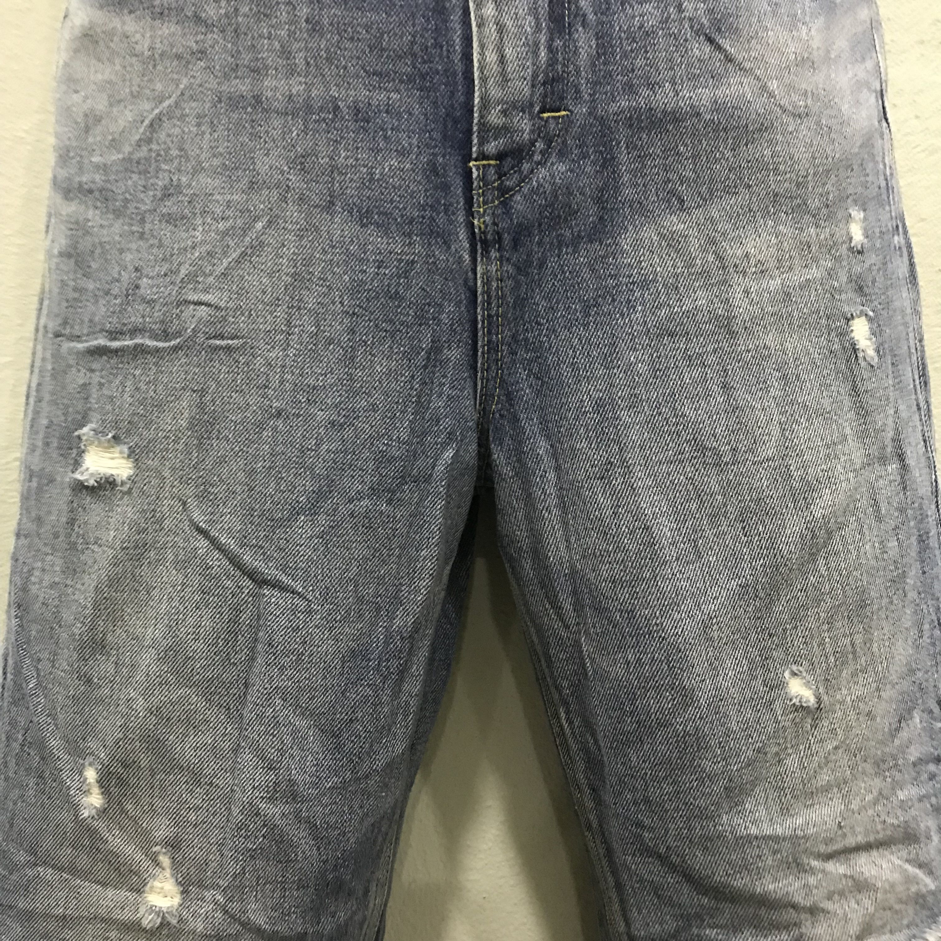 Lee Vintage Lee Distressed Wide Leg High Waist Ripped Knee Size US 26 / EU 42 - 6 Thumbnail