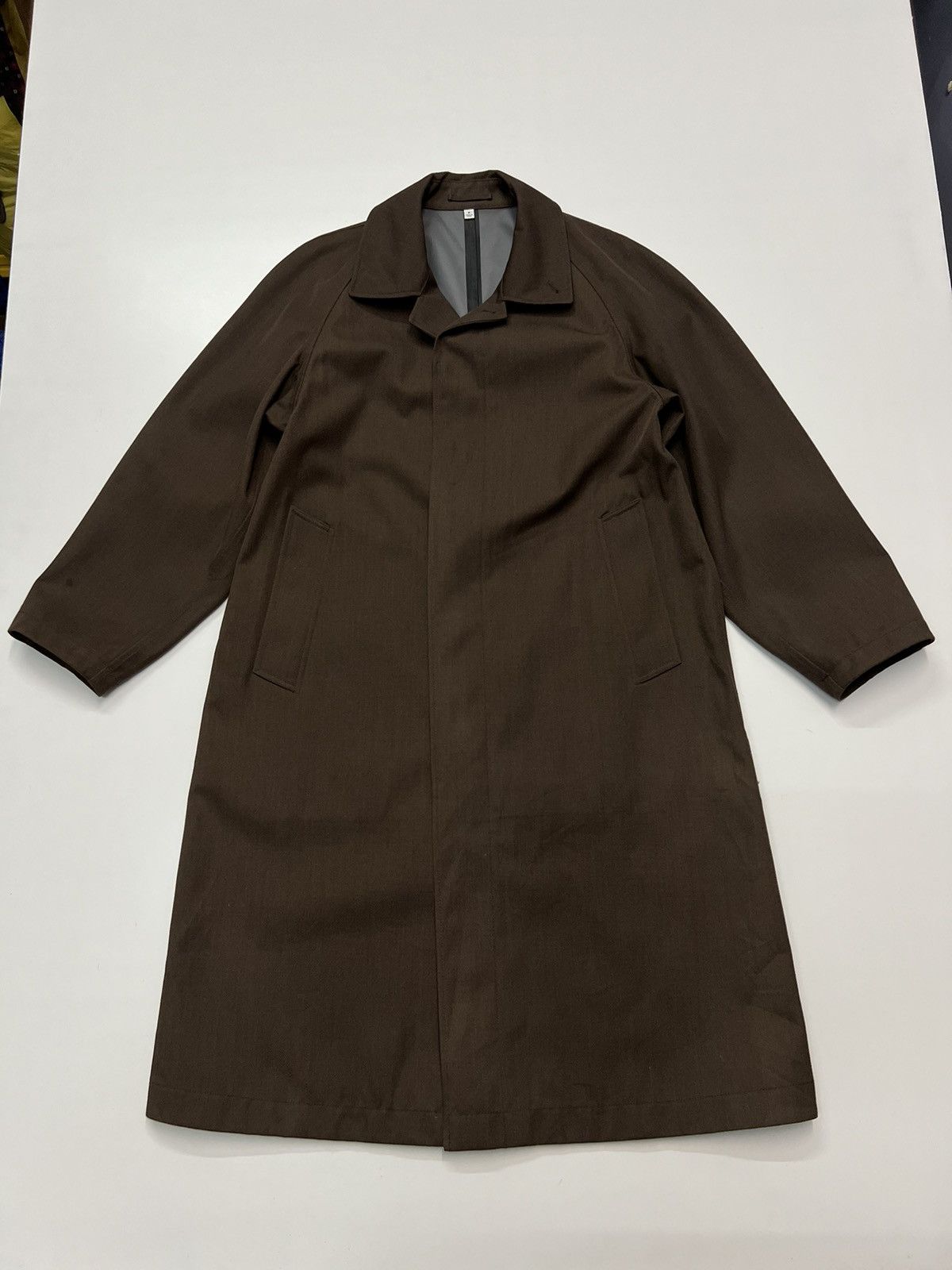 image of Uniqlo Waterproof Long Coat in Brown, Men's (Size Medium)
