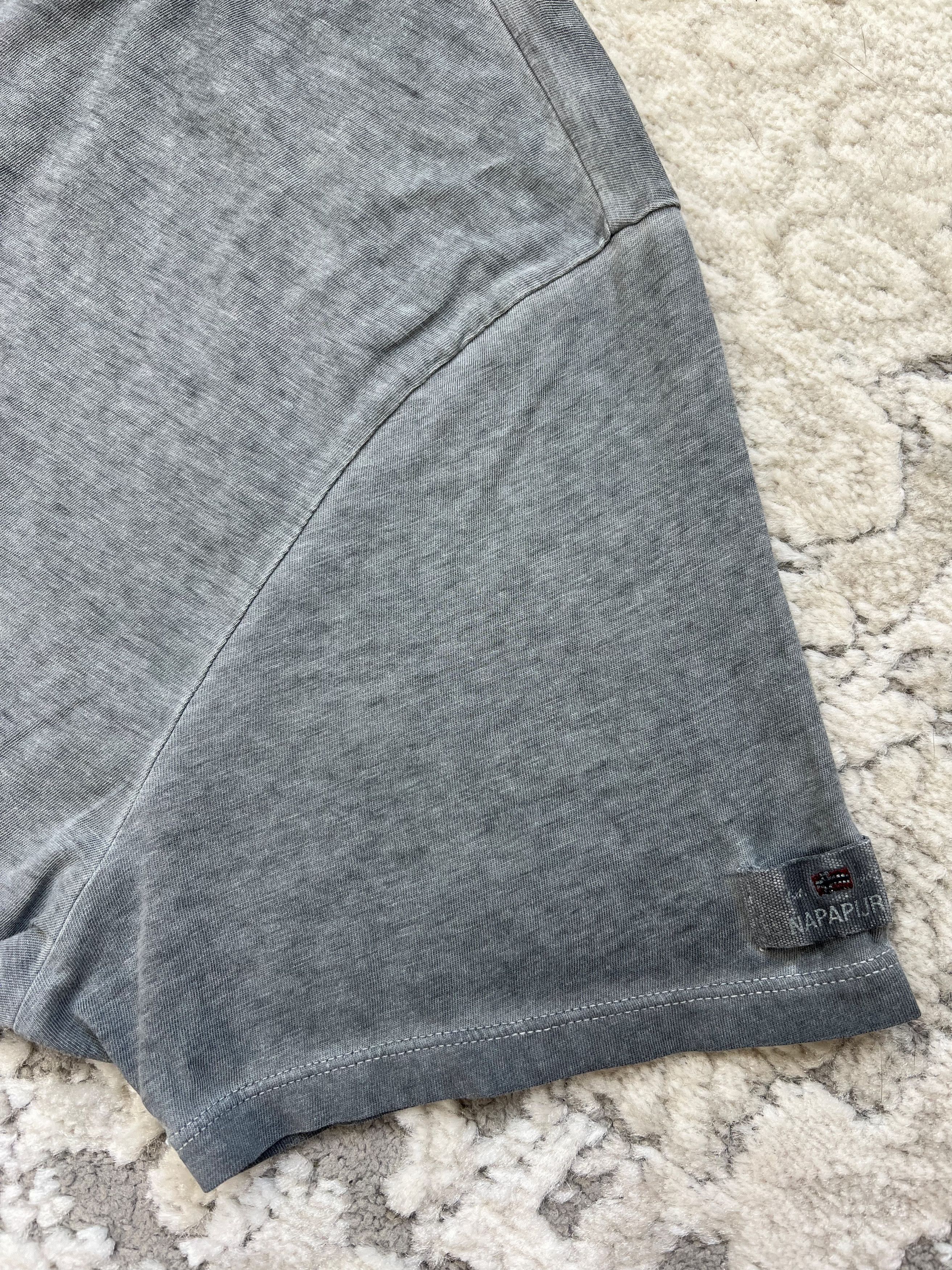 Napapijri Napapijri Geographic Flag Logo T-Shirt Washed Grey M/L Size US L / EU 52-54 / 3 - 6 Thumbnail