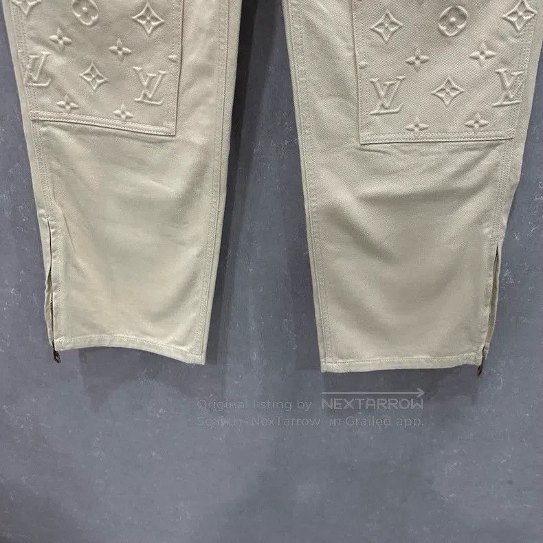 Louis Vuitton Louis Vuitton Full embossed denim logging pants Size US 28 / EU 44 - 3 Thumbnail